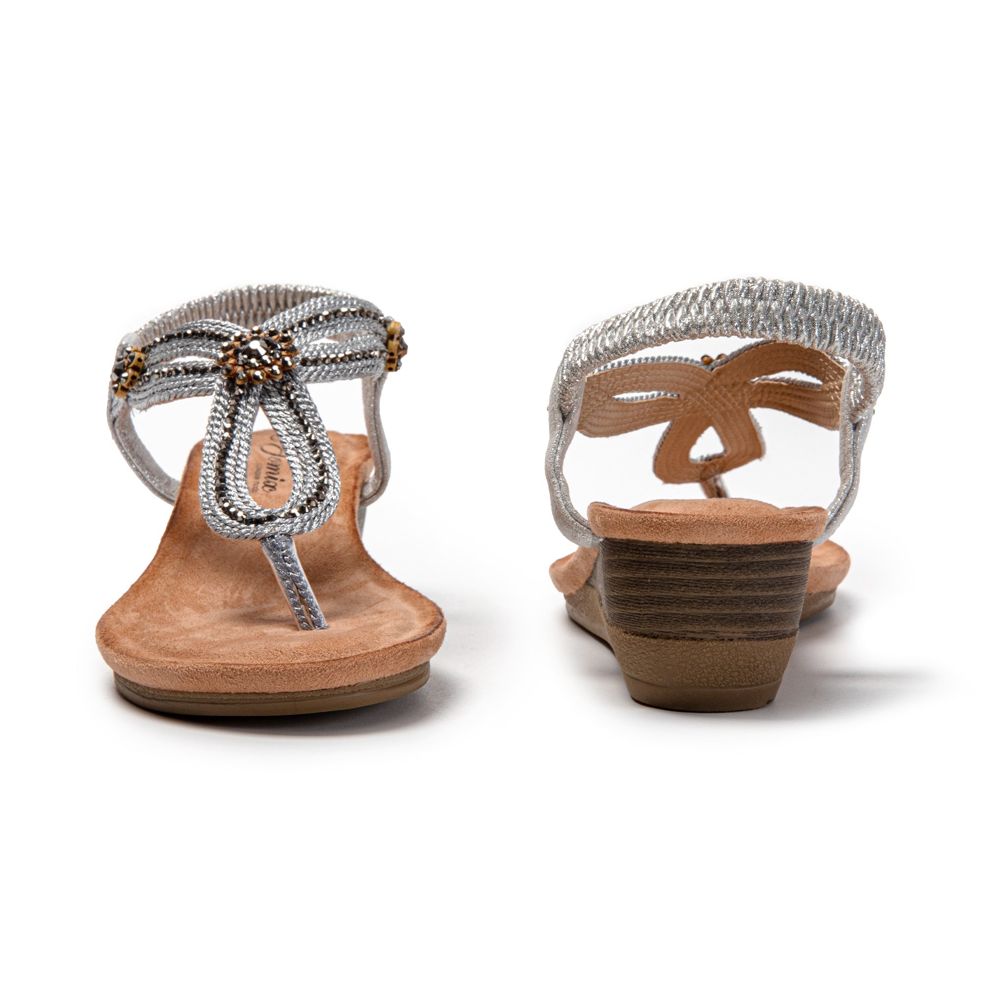 JOMIX Sandali Infradito Donna Estivi Bassi Comodi Eleganti con Strass SD9358