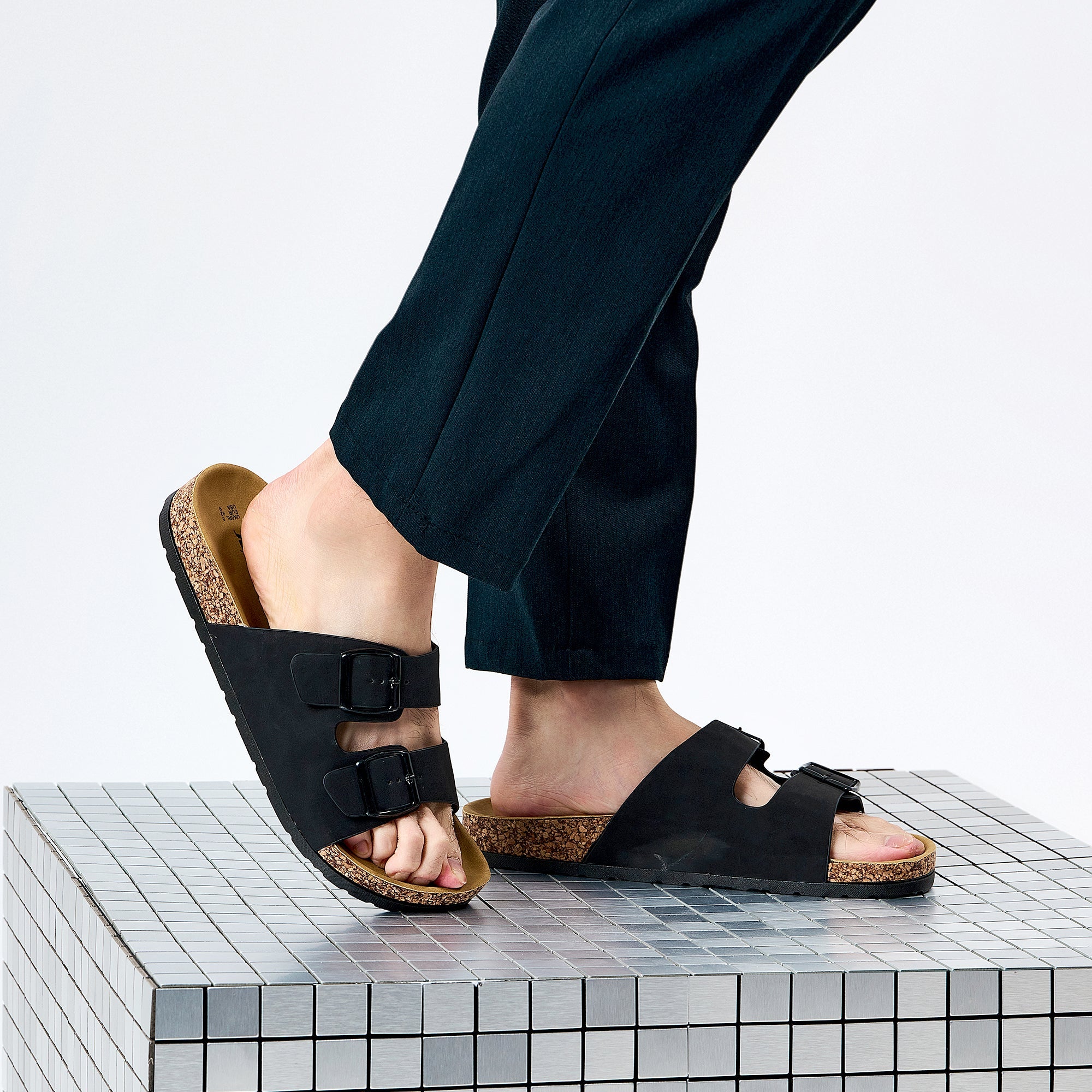 JOMIX Sandali Uomo Estivi Cuoio Ciabatte Uomo Mare Pantofole Uomo Estive MCX250058