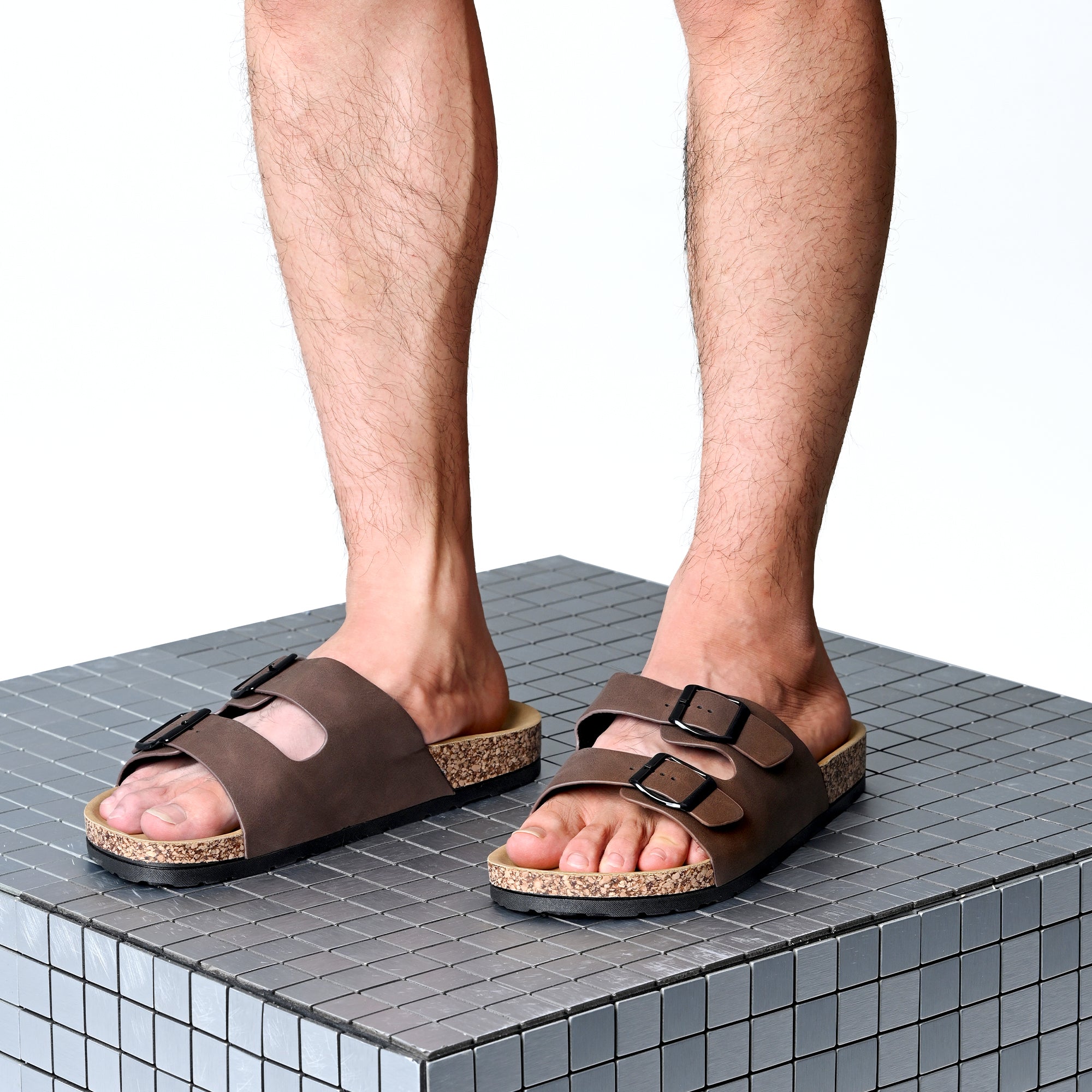 JOMIX Sandali Uomo Estivi Cuoio Ciabatte Uomo Mare Pantofole Uomo Estive MCX250058