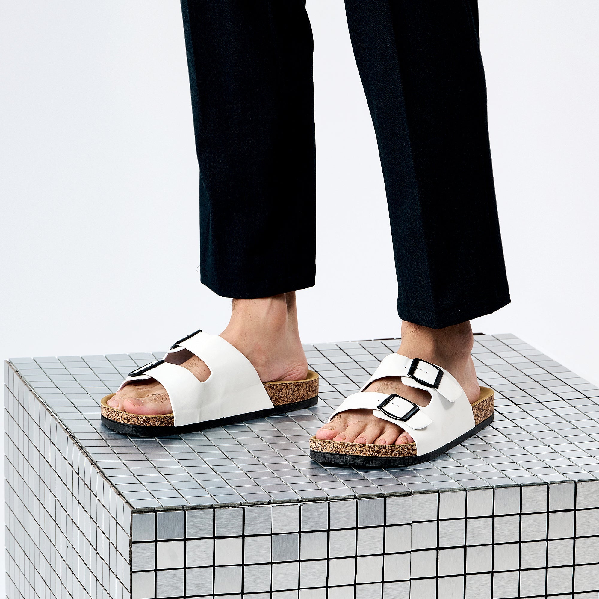 JOMIX Sandali Uomo Estivi Cuoio Ciabatte Uomo Mare Pantofole Uomo Estive MCX250058