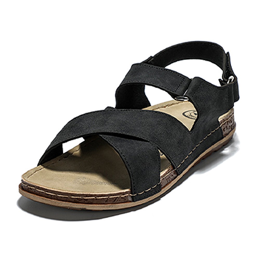 Sandali Uomo In Vera Pelle Inblu | Sandali Sportivi Comodi Con Chiusura Regolabile - Foto 13