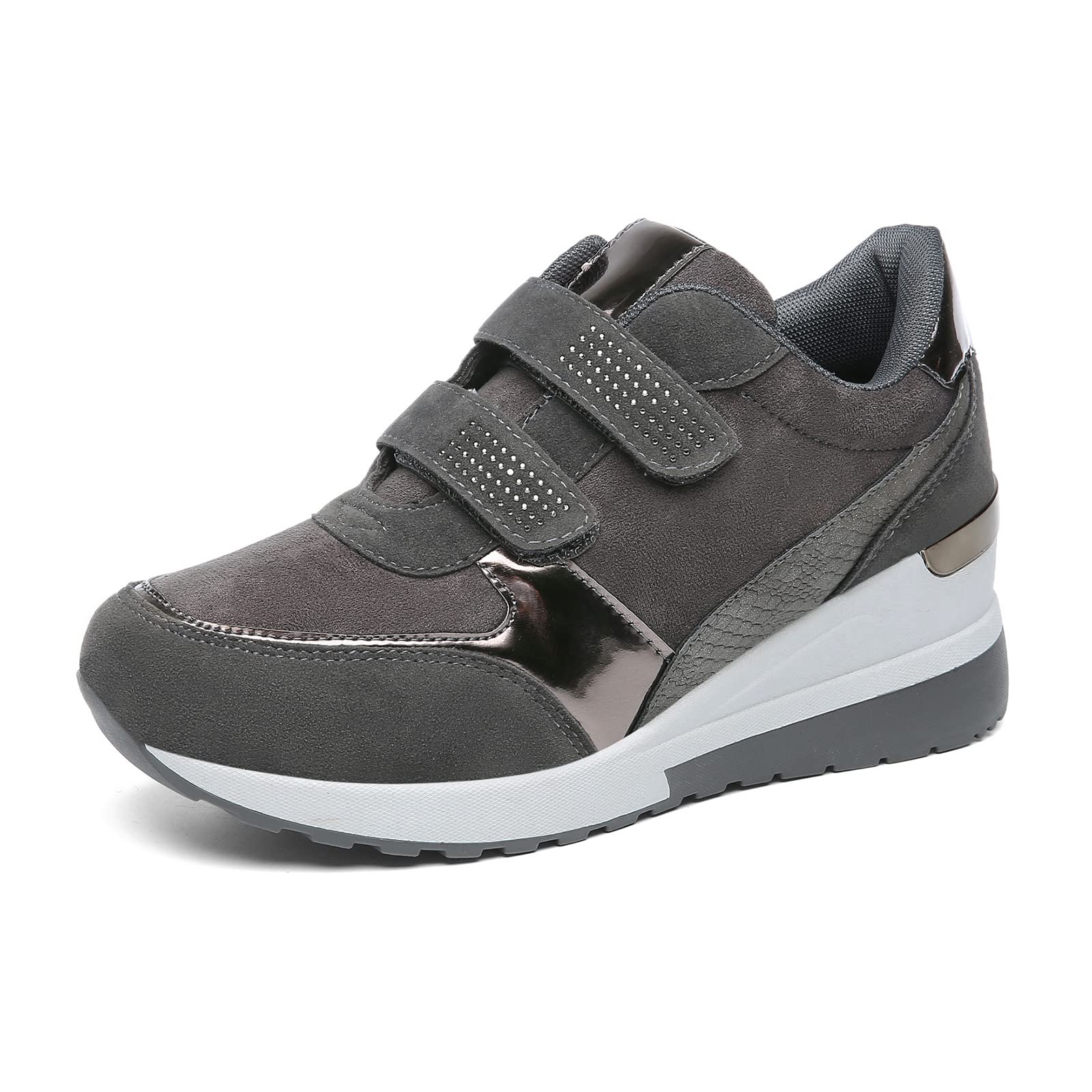 JOMIX Scarpe Donna a Strappo Casual Sneakers Zeppa Camminata
