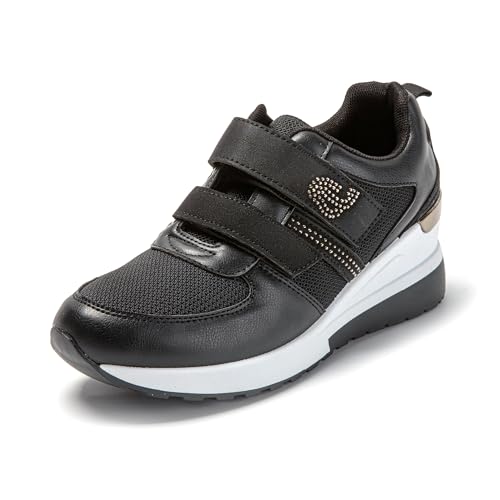JOMIX Scarpe Donna a Strappo Casual Sneakers Zeppa Camminata