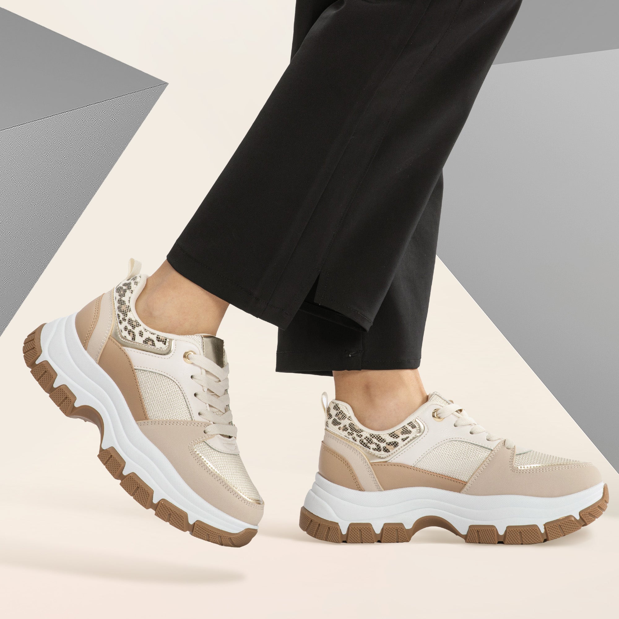 JOMIX Scarpe Sportive da Donna Sneaker Comode Elastiche e Antiscivolo Leggere WSC250723