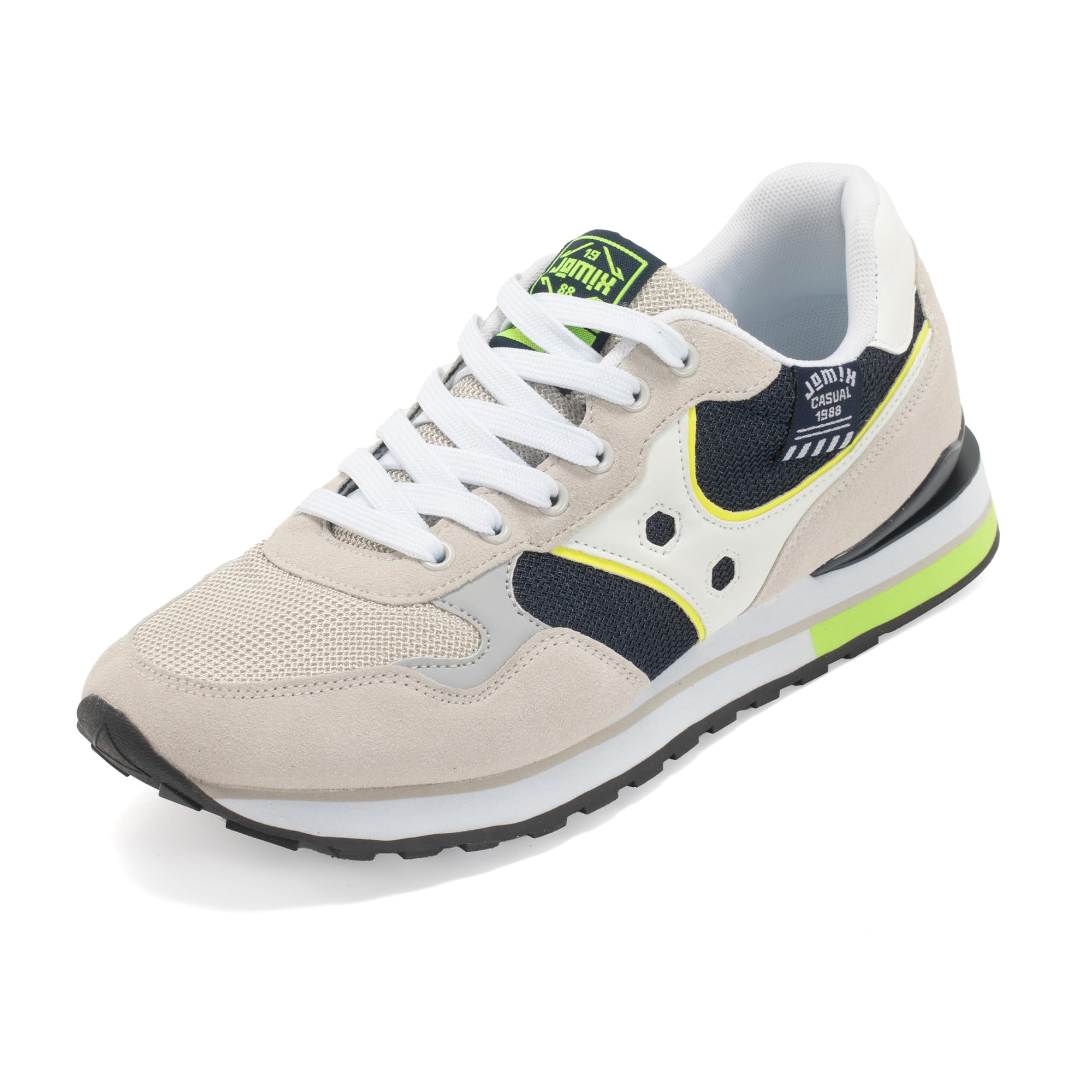 JOMIX Scarpe Uomo Casual Running Retrò Leggero Sneakers Sportive Comode Scarpe Antiscivolo da Camminata Ideali per Passeggiate e Tempo Libero