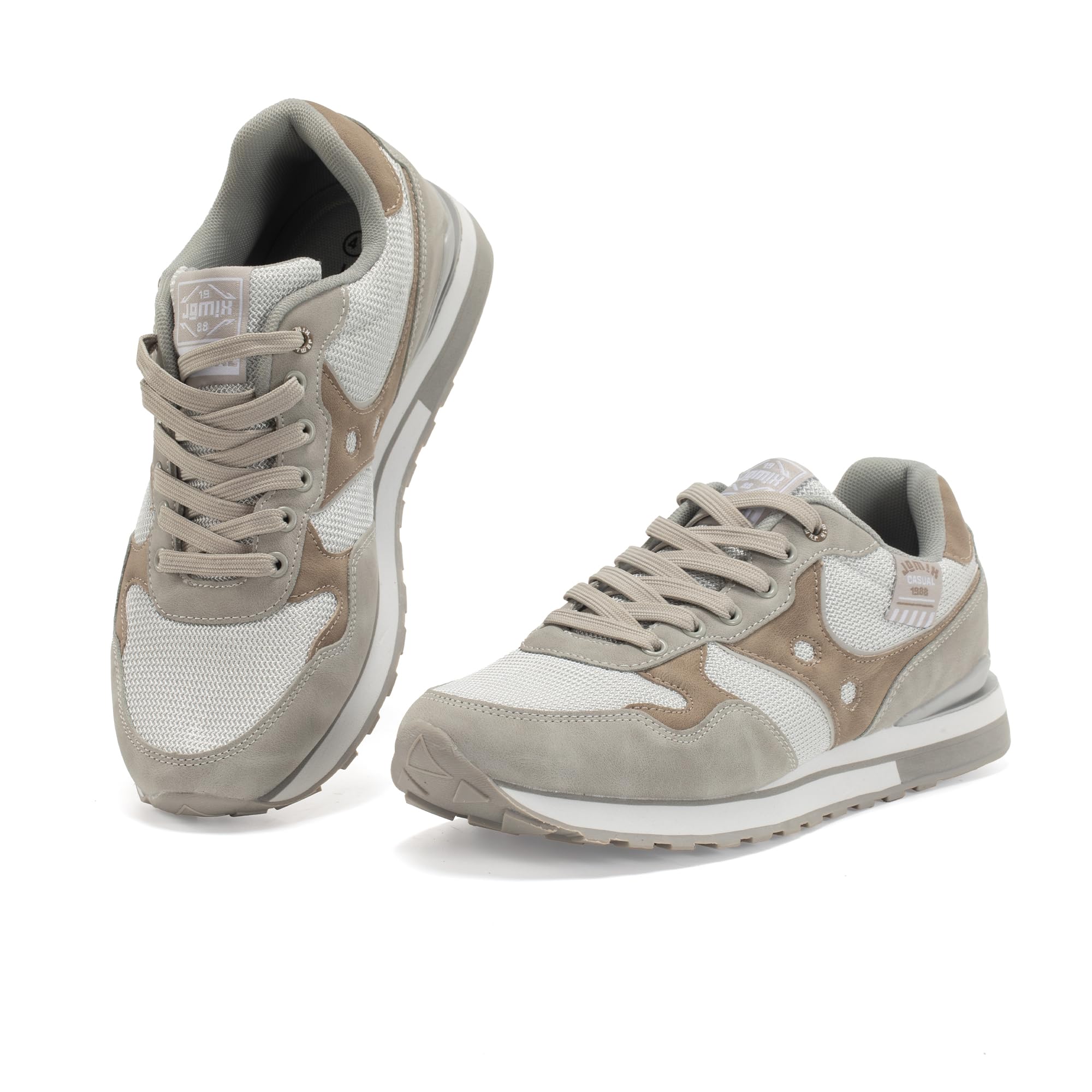 JOMIX Scarpe Uomo Casual Running Retrò Leggero Sneakers Sportive Comode Scarpe Antiscivolo da Camminata Ideali per Passeggiate e Tempo Libero