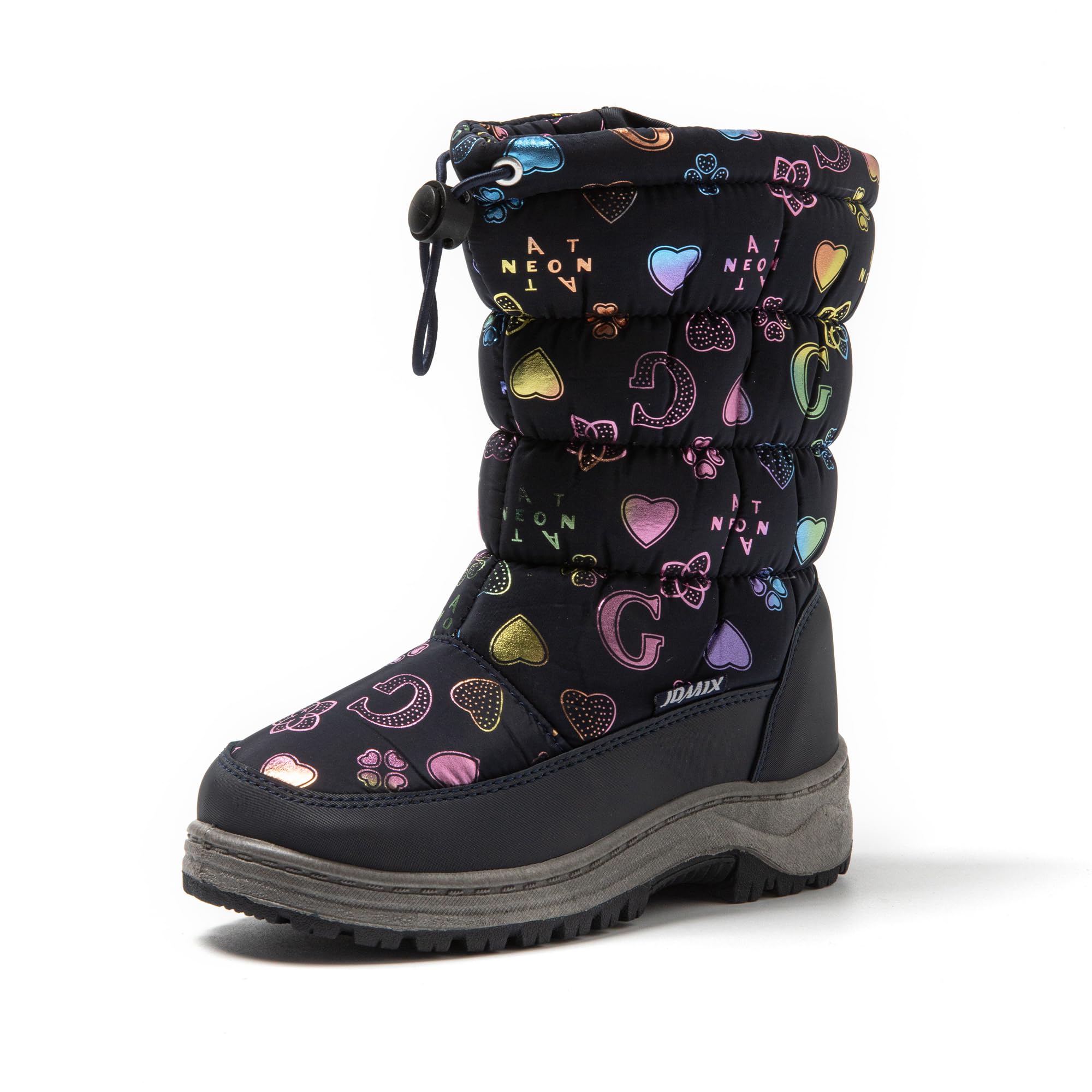 JOMIX Stivali Bambini Stiveletti Doposci Impermeabile da Bambine e Ragazzi