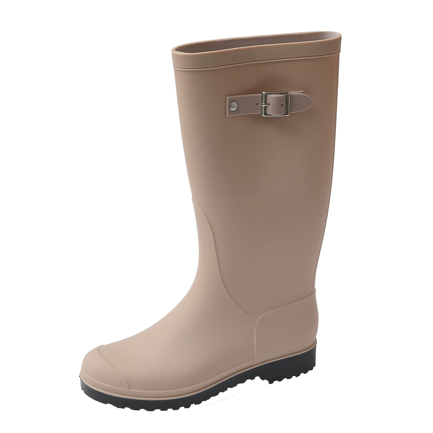 JOMIX Stivali Pioggia Donna Alti Stivali di Gomma Stivali Galosce Impermeabili