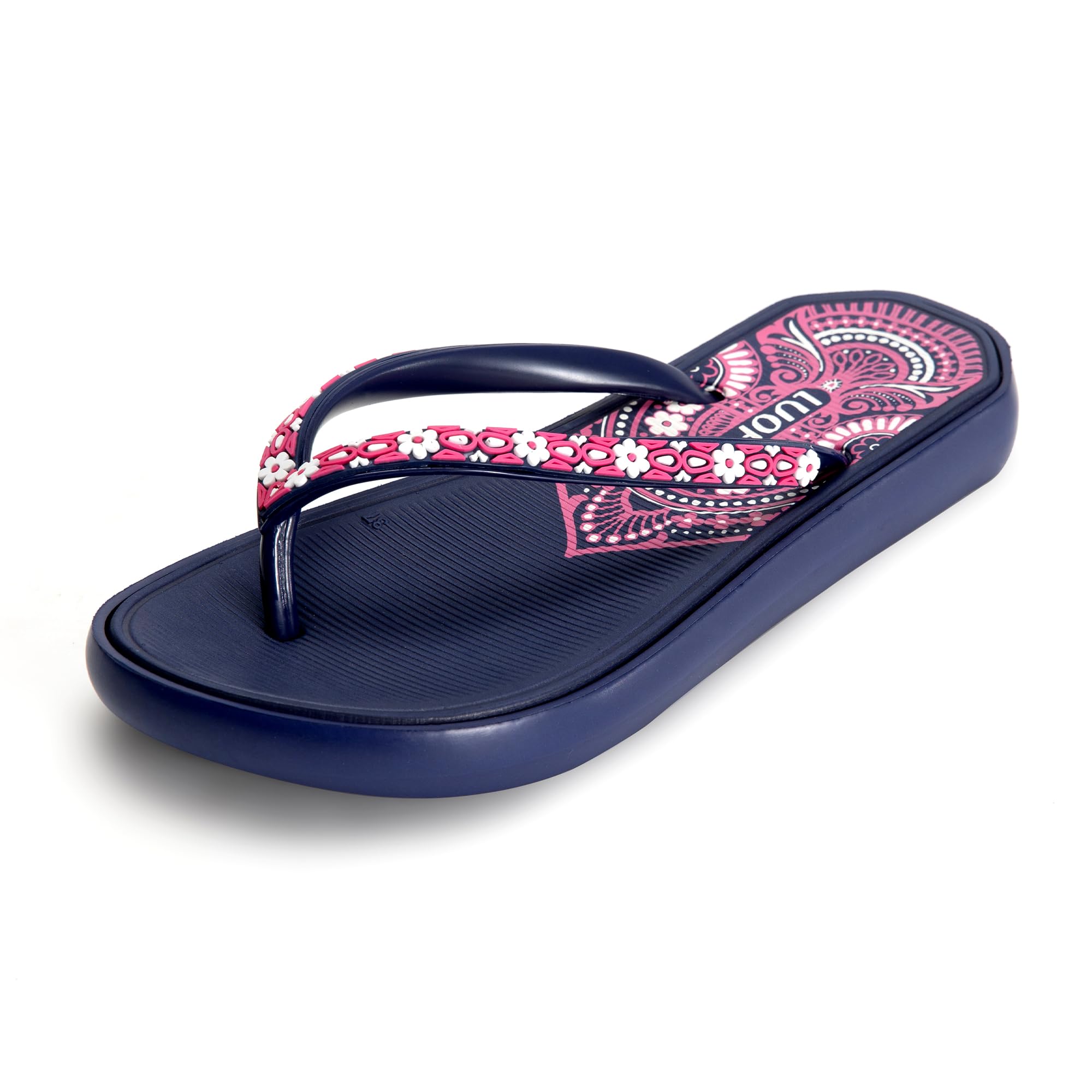 JOMIX Tongs Femme Douche Antidérapant Chaussons Confortable Léger Claquettes pour Piscine Plage