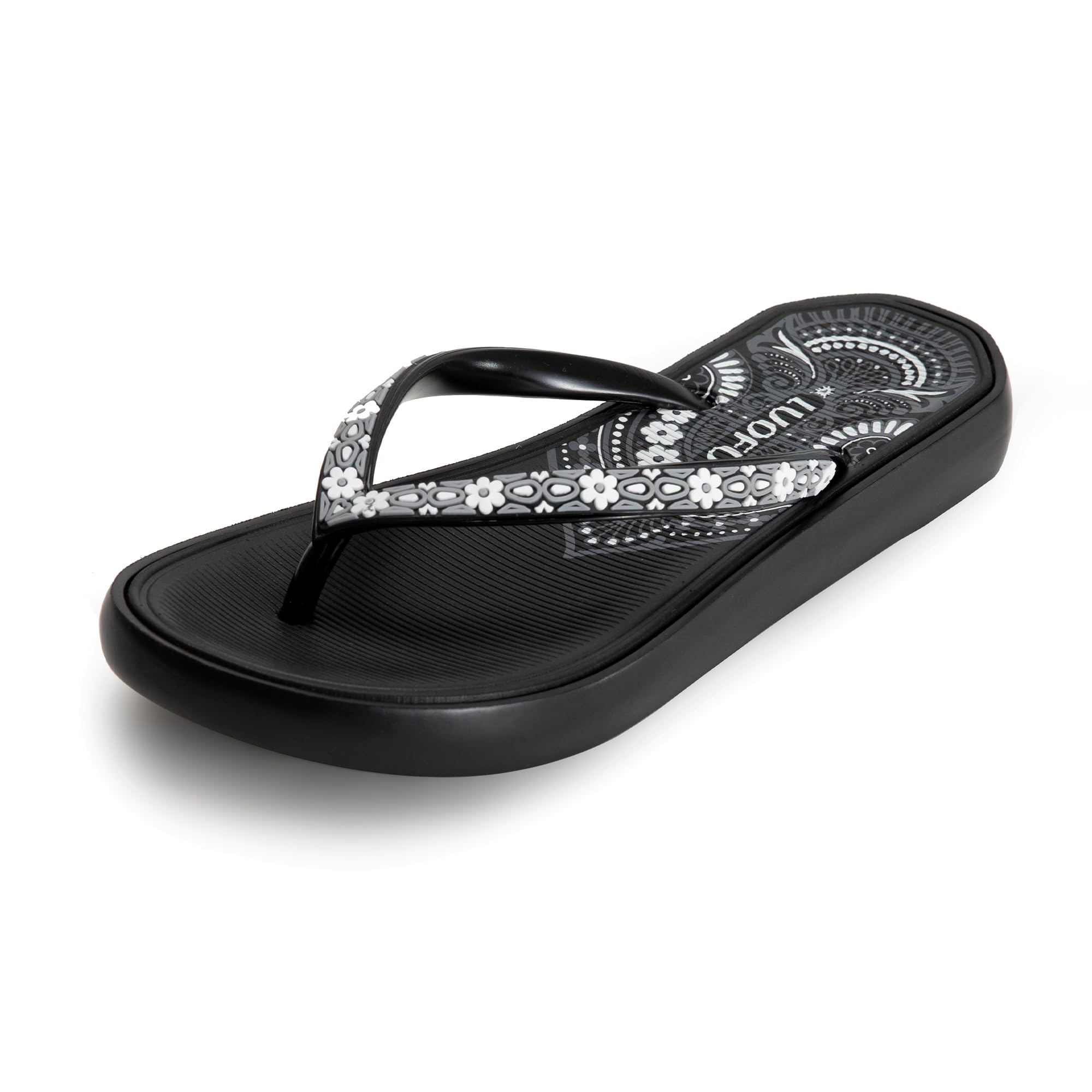 JOMIX Tongs Femme Douche Antidérapant Chaussons Confortable Léger Claquettes pour Piscine Plage