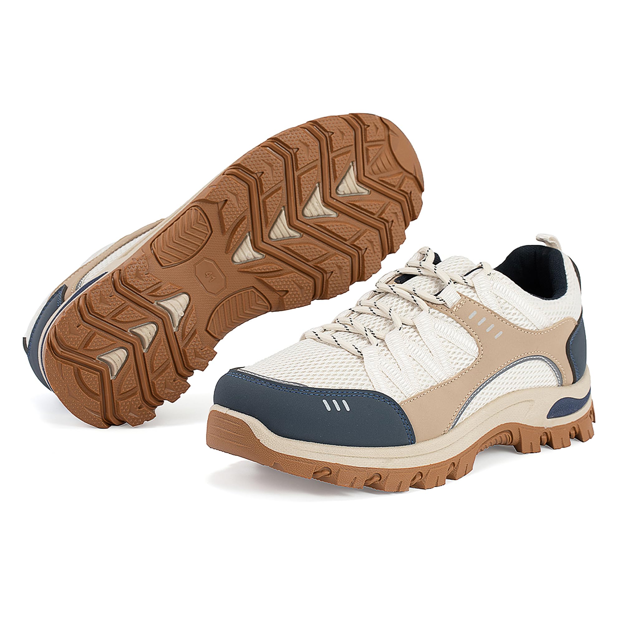 JOMIX Trekkingschuhe Herren Leichte Hiking Schuhe Wandern Trekking Bergsteigen Atmungsaktiv Rutschfest Komfortabel und Robuste Wanderschuhe Sneakers für Reisen Camping und Alltag