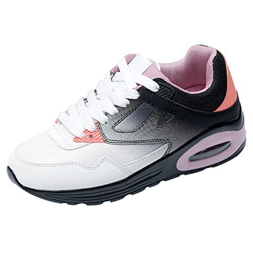 JOMIX Turnschuhe Damen Sneaker Sportschuhe Luftkissen Laufschuhe Anti - Rutsch Atmungsaktive Trainers Fitness Gym Straßen Outdoor