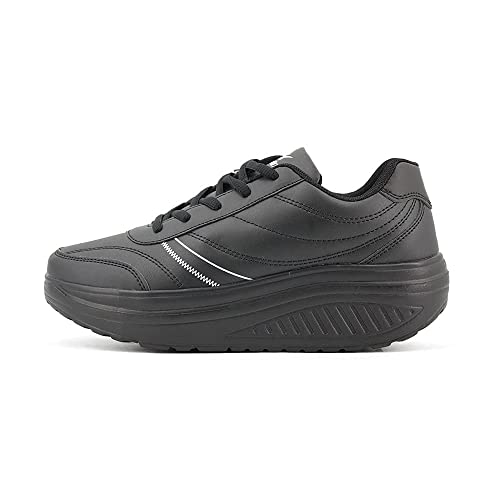 JOMIX Unisex Sneaker Plateau Sportschuhe Turnschuhe Laufschuhe Bequeme Abrollsohle Anti - Rutsch Wippschuhe Abrollschuhe Fitness Gym Outdoor