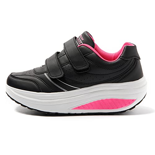 JOMIX Unisex Sneaker Plateau Sportschuhe Turnschuhe Laufschuhe Bequeme Abrollsohle Anti - Rutsch Wippschuhe Abrollschuhe Fitness Gym Outdoor