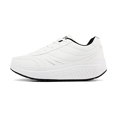 JOMIX Unisex Sneaker Plateau Sportschuhe Turnschuhe Laufschuhe Bequeme Abrollsohle Anti - Rutsch Wippschuhe Abrollschuhe Fitness Gym Outdoor