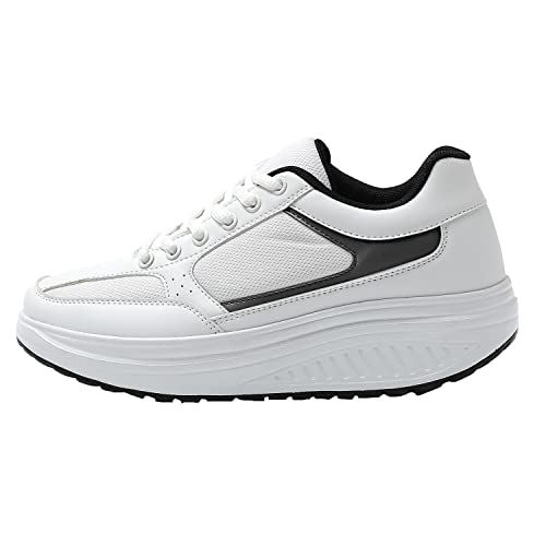 JOMIX Unisex Sneaker Plateau Sportschuhe Turnschuhe Laufschuhe Bequeme Abrollsohle Anti - Rutsch Wippschuhe Abrollschuhe Fitness Gym Outdoor