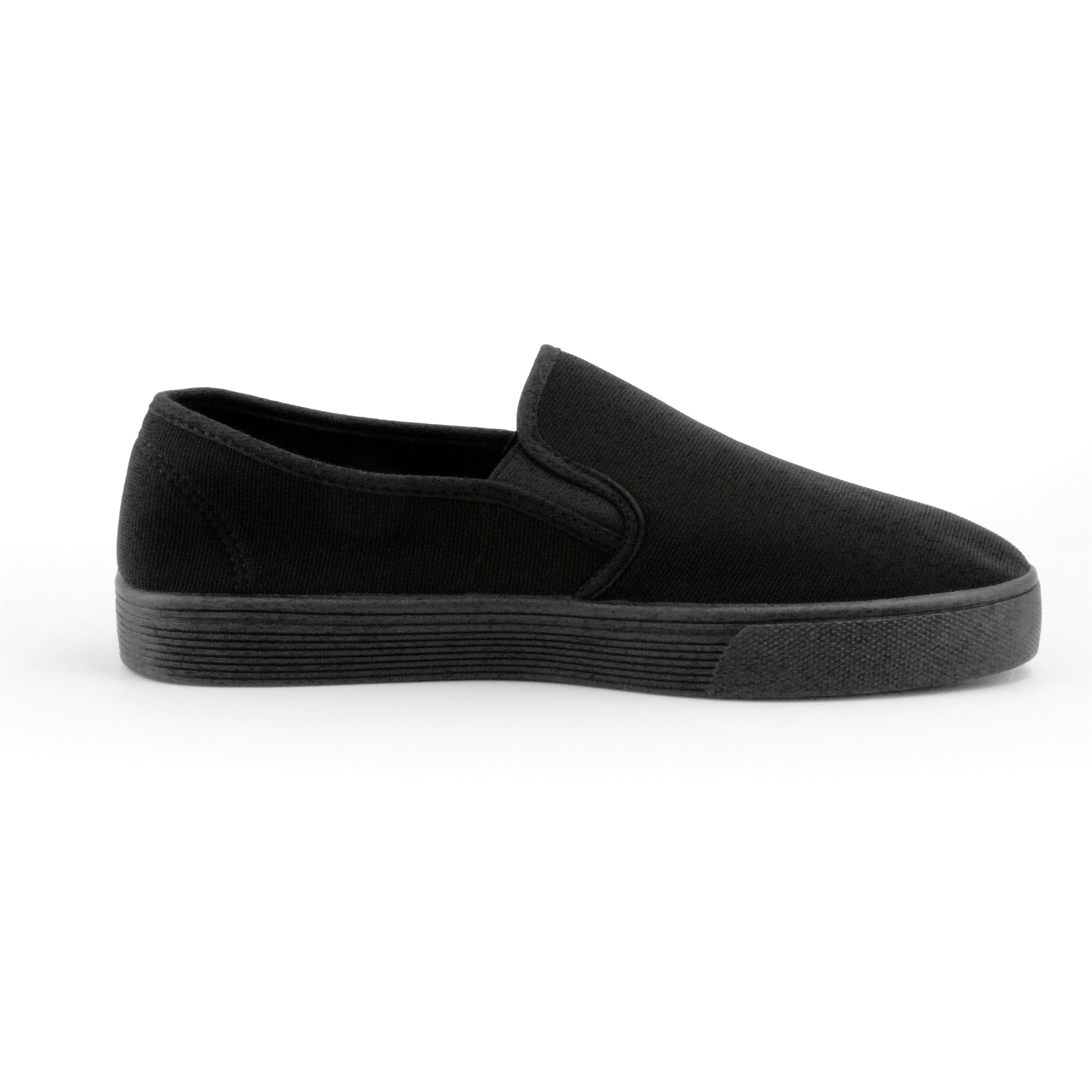 JOMIX Uomo Colore Solido Slip On Scarpe di Tela Sneakers Moda Casual Plimsolls
