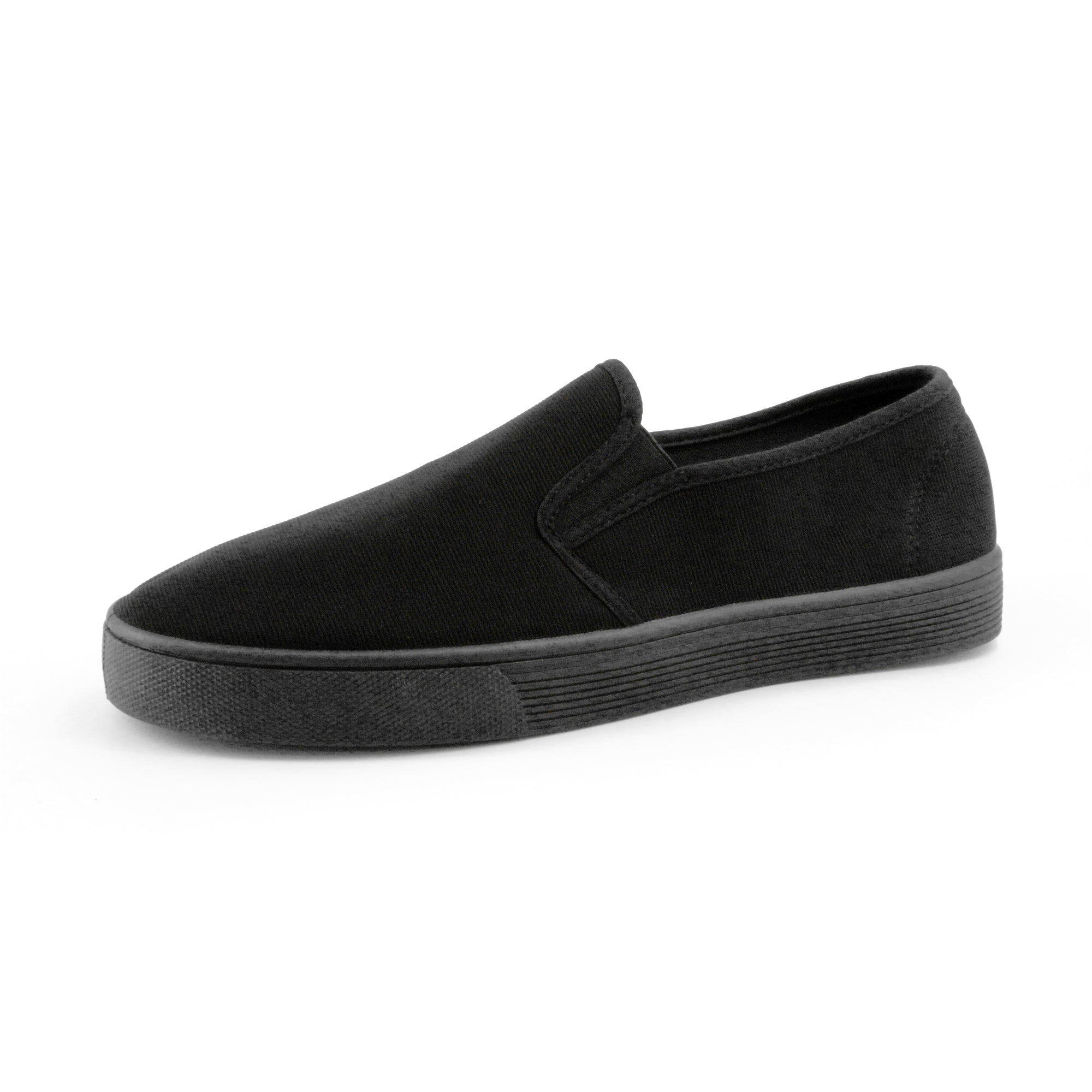 JOMIX Uomo Colore Solido Slip On Scarpe di Tela Sneakers Moda Casual Plimsolls