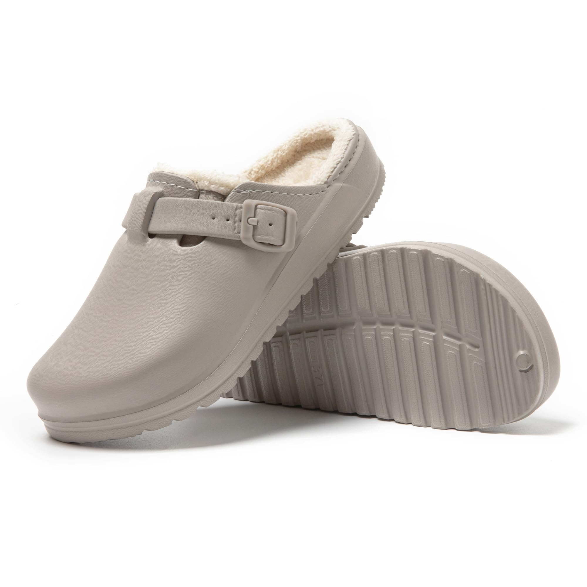 JOMIX Winter Clogs Gefüttert Damen, Warme Hausschuhe Wasserdicht Pantoffeln Plüsch, Weiche Bequeme rutschfeste Winter Hausschuhe