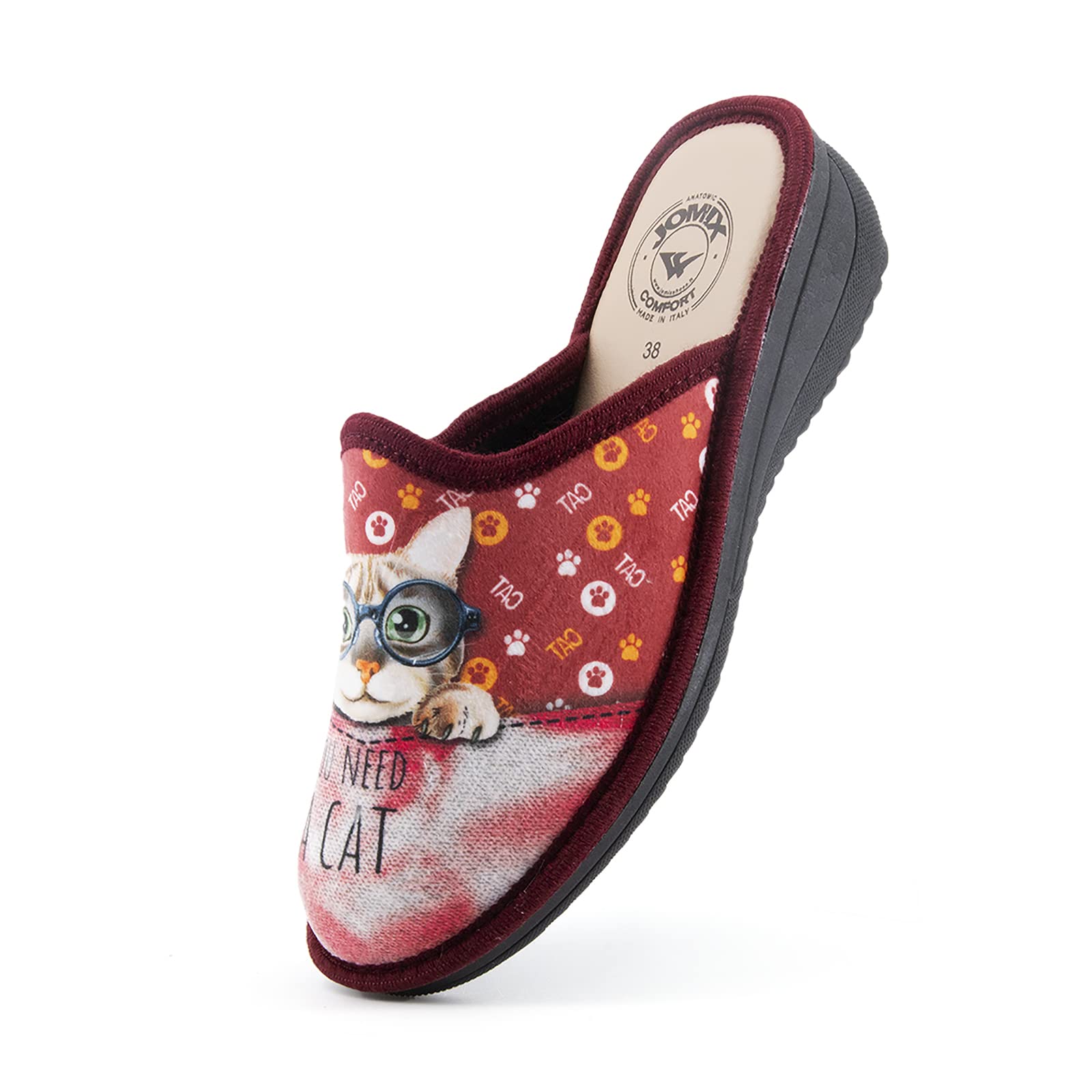 JOMIX Winter Hausschuhe Damen Bequeme Pantoffeln Bequeme Italien Slippers Indoor