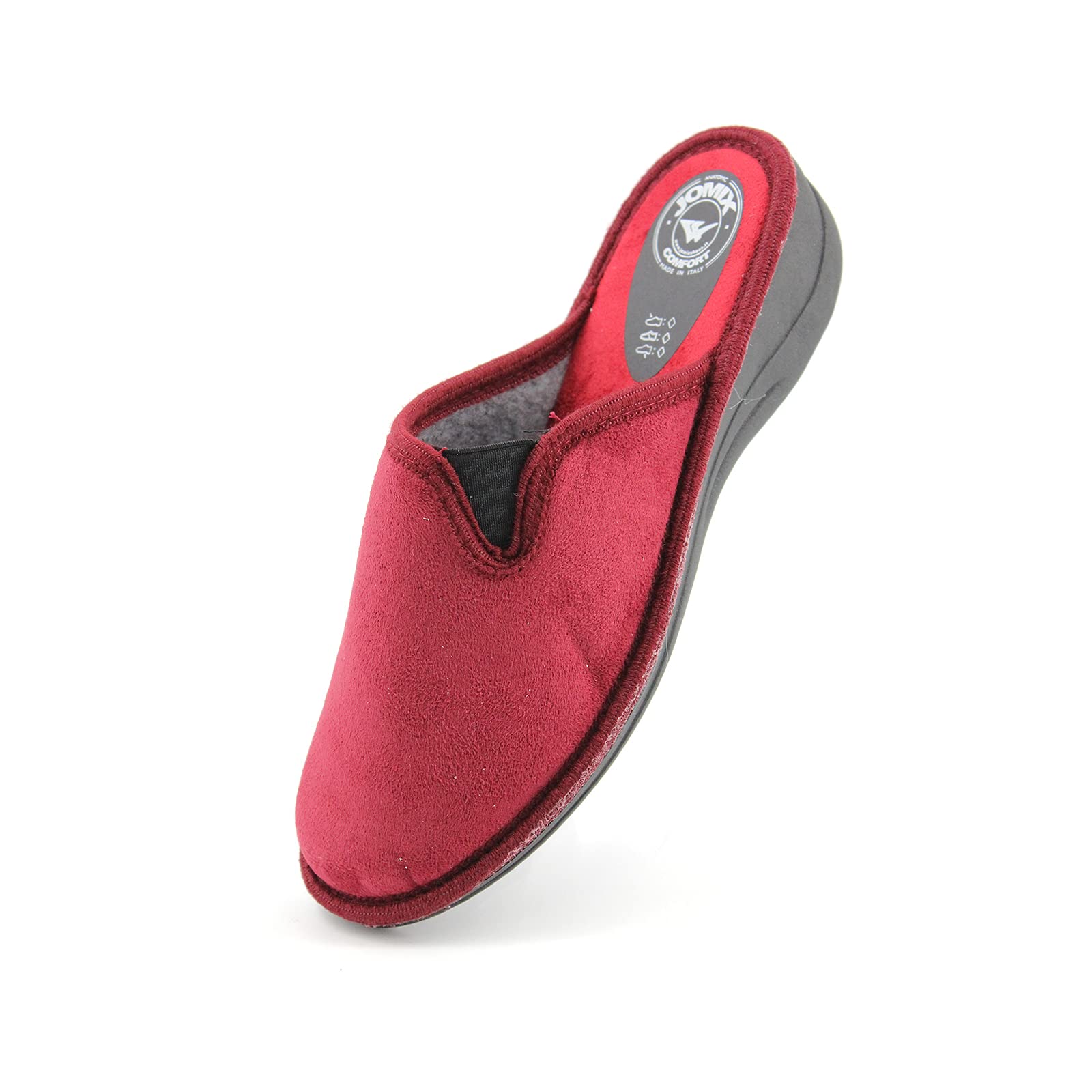 JOMIX Winter Hausschuhe Damen Bequeme Pantoffeln Punkten Italien Slippers Indoor