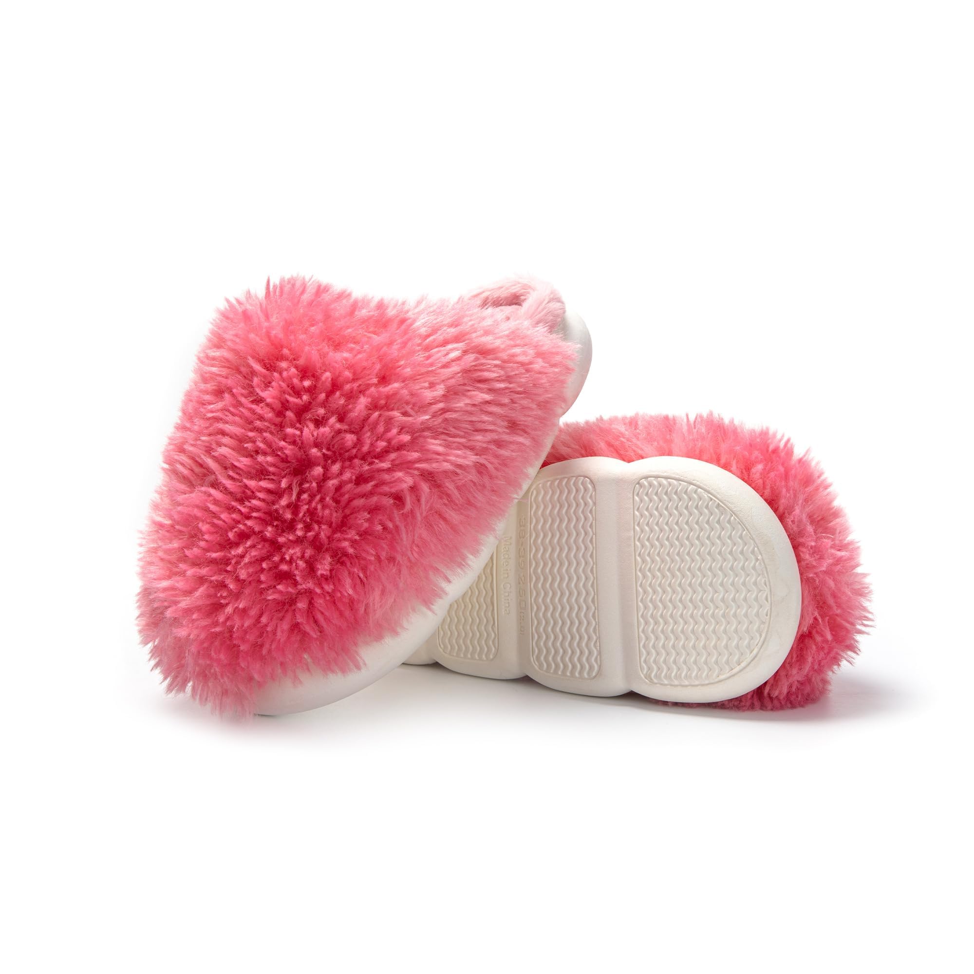 JOMIX Winter Hausschuhe Damen Warme Flauschige Pantoffeln Weiche Plüsch Gefüttert Puschen Indoor