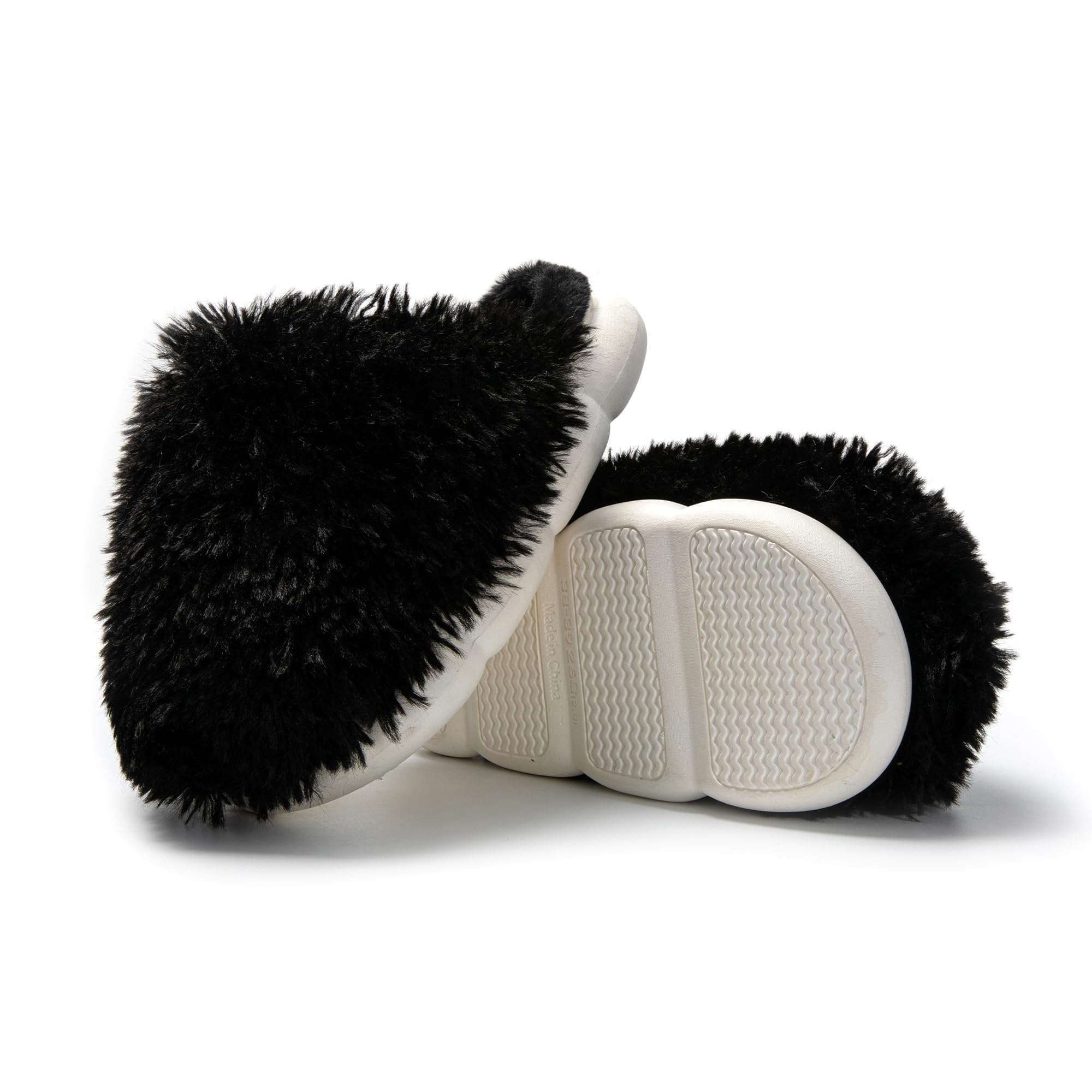 JOMIX Winter Hausschuhe Damen Warme Flauschige Pantoffeln Weiche Plüsch Gefüttert Puschen Indoor