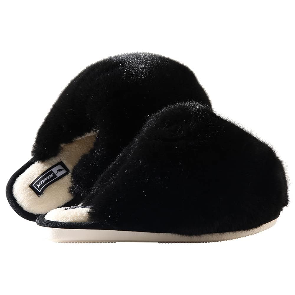 JOMIX Winter Hausschuhe Damen Warme Flauschige Pantoffeln Weiche Plüsch Slippers Modische Puschen Indoor