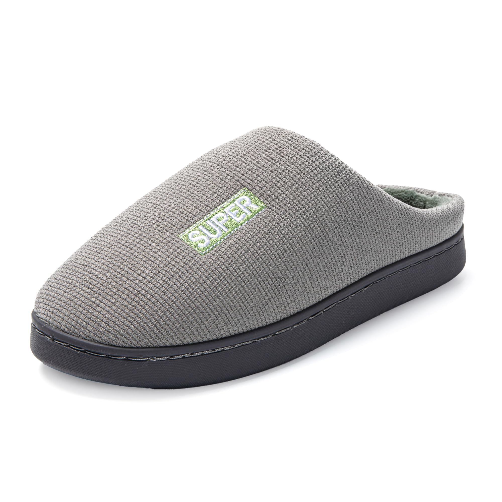 JOMIX Winter Hausschuhe Herren Bequeme Pantoffeln Warme Baumwollschuhe Weiche Slippers Puschen Indoor