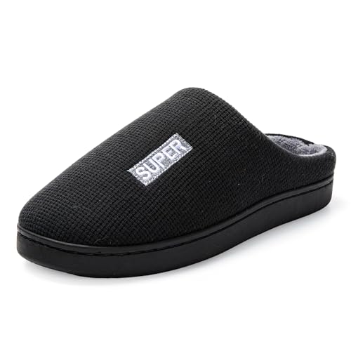 JOMIX Winter Hausschuhe Herren Bequeme Pantoffeln Warme Baumwollschuhe Weiche Slippers Puschen Indoor