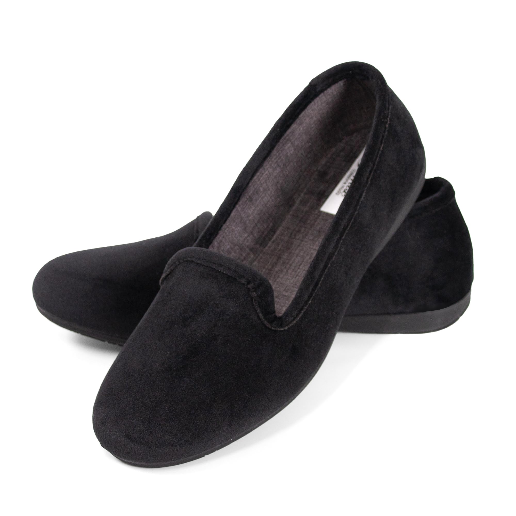 JOMIX Winter Mokassins Damen Elegante Loafers Spanische Warme Plüsch Hausschuhe Slippers Indoor
