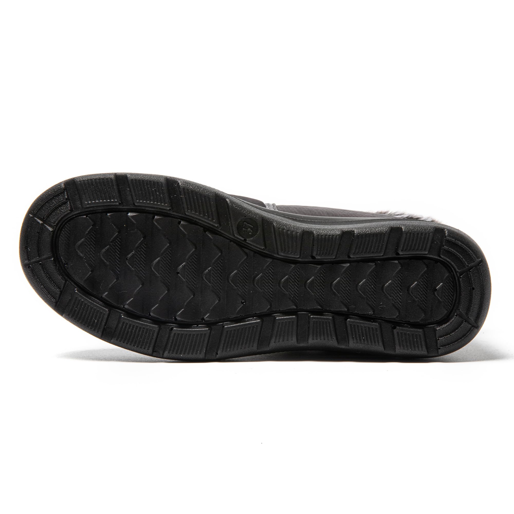 JOMIX Winterschuhe Damen Winterstiefel mit Klettverschluss Warme Hausschuhe Plüsch Wasserdicht Gefüttert Schuhe Rutschfest Outdoor Schuhe Plateau