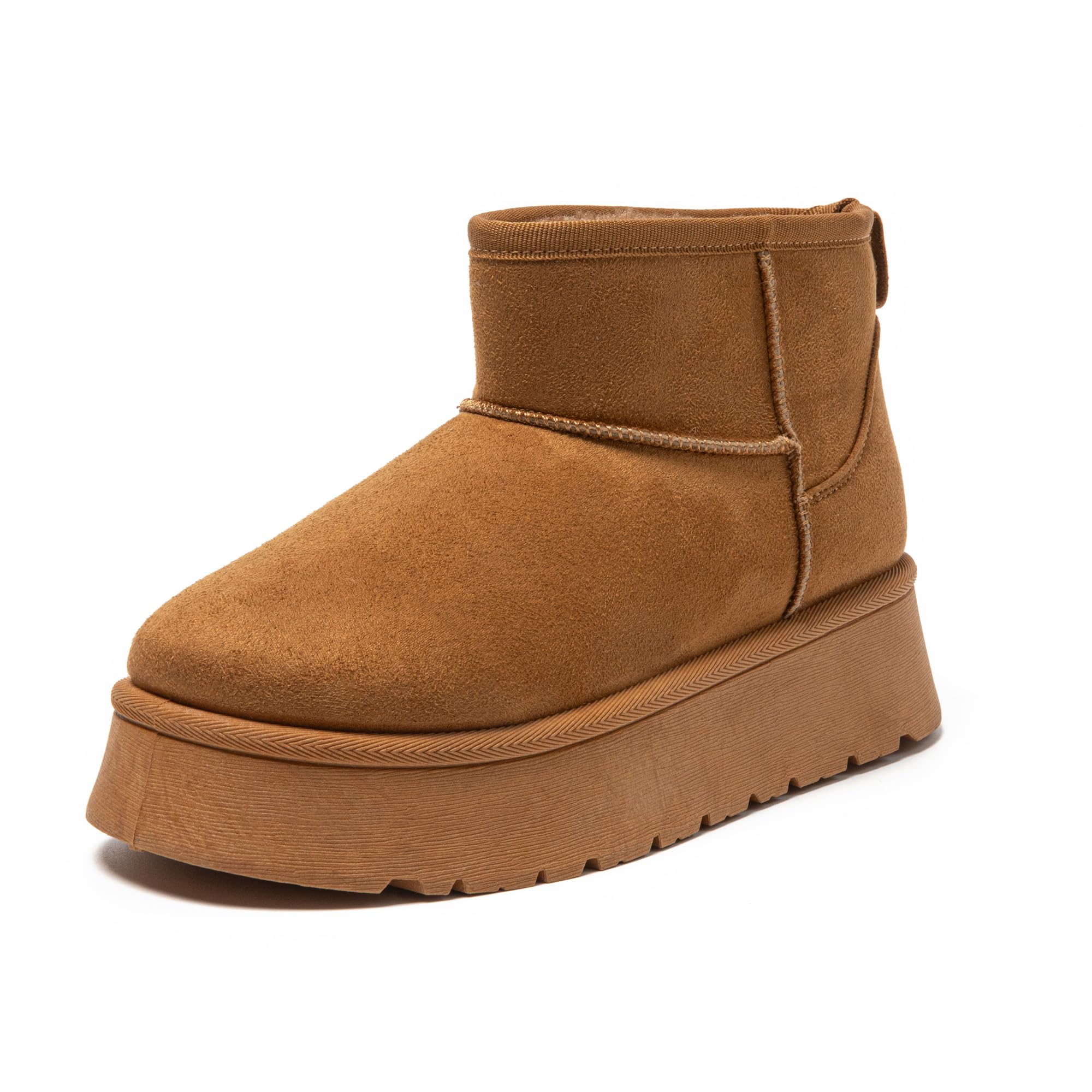 JOMIX Winterstiefel Damen Warme Stiefel Gefüttert Stiefeletten Rutschfest Biker Boots Outdoor Schuhe Chukka Boots