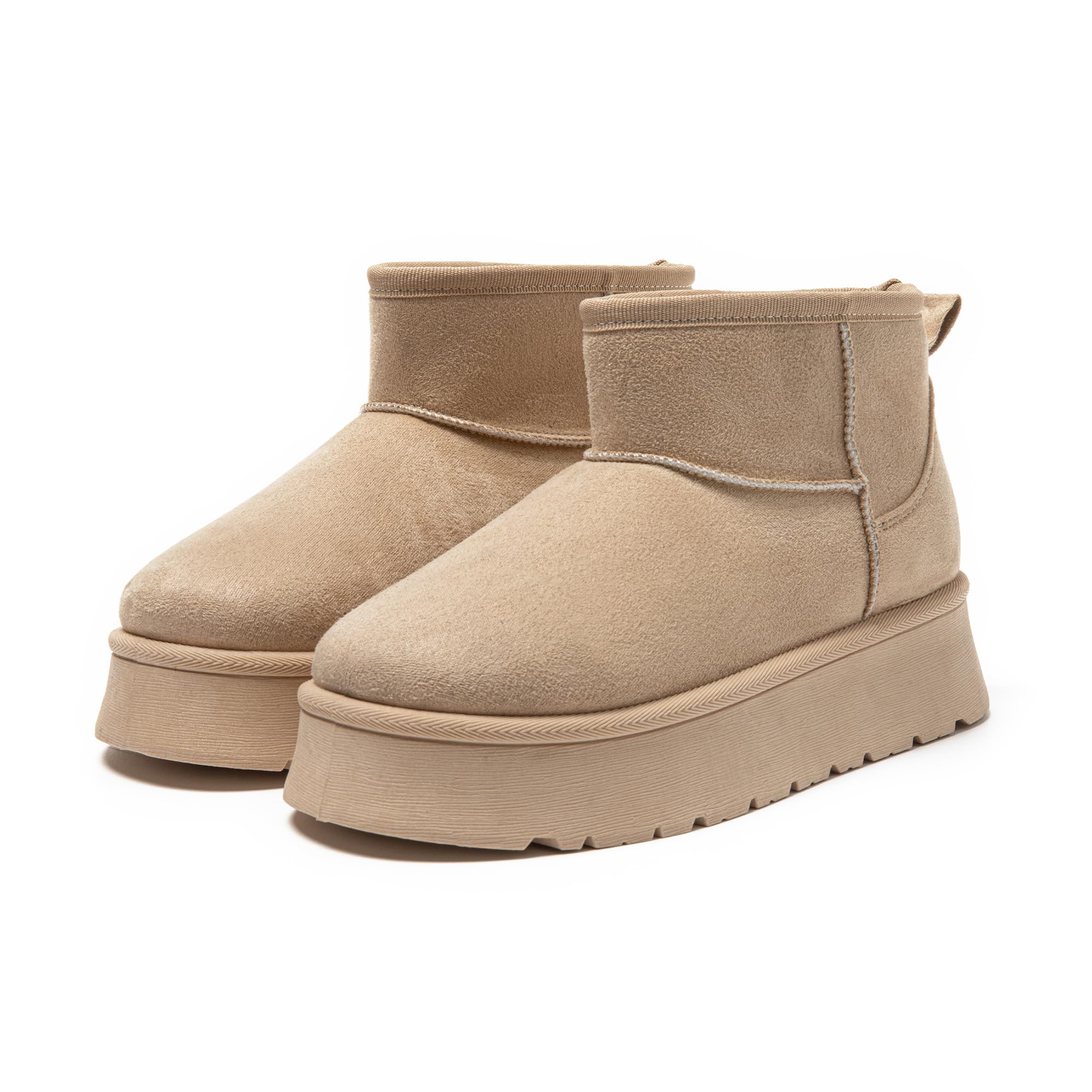 JOMIX Winterstiefel Damen Warme Stiefel Gefüttert Stiefeletten Rutschfest Biker Boots Outdoor Schuhe Chukka Boots