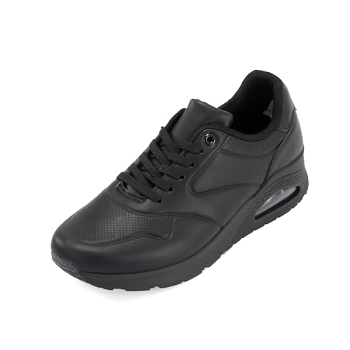 JOMIX Zapatillas Hombre con Amortiguación de Aire Zapatos Depotivos Adultos Piel Transpirables Running Gimnasio Correr Talla 40 - 45 EU