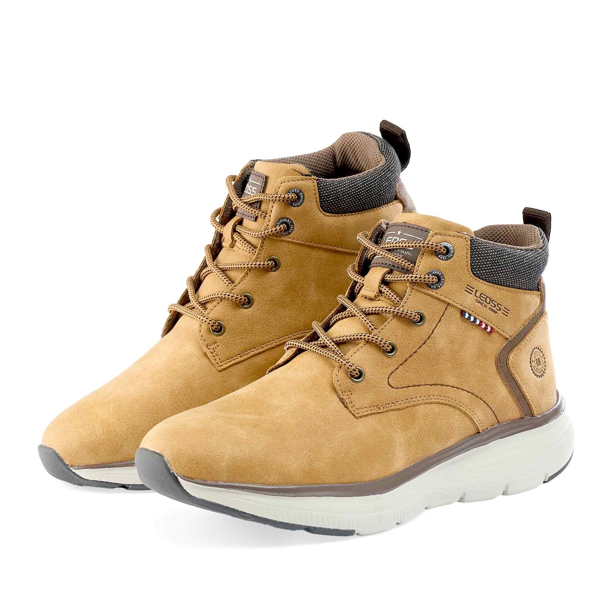 LEOSS ORIGINAL Herren High Top Sneaker Retro Sneaker Casual Sportschuhe Bequem Turnschuhe