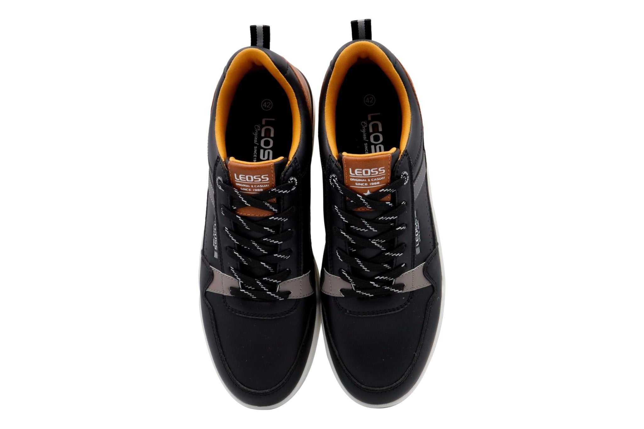 LEOSS ORIGINAL Hombres Zapatillas Cuero Casual Gimnasia Paseo Zapatillas Casual Bajas Zapatos