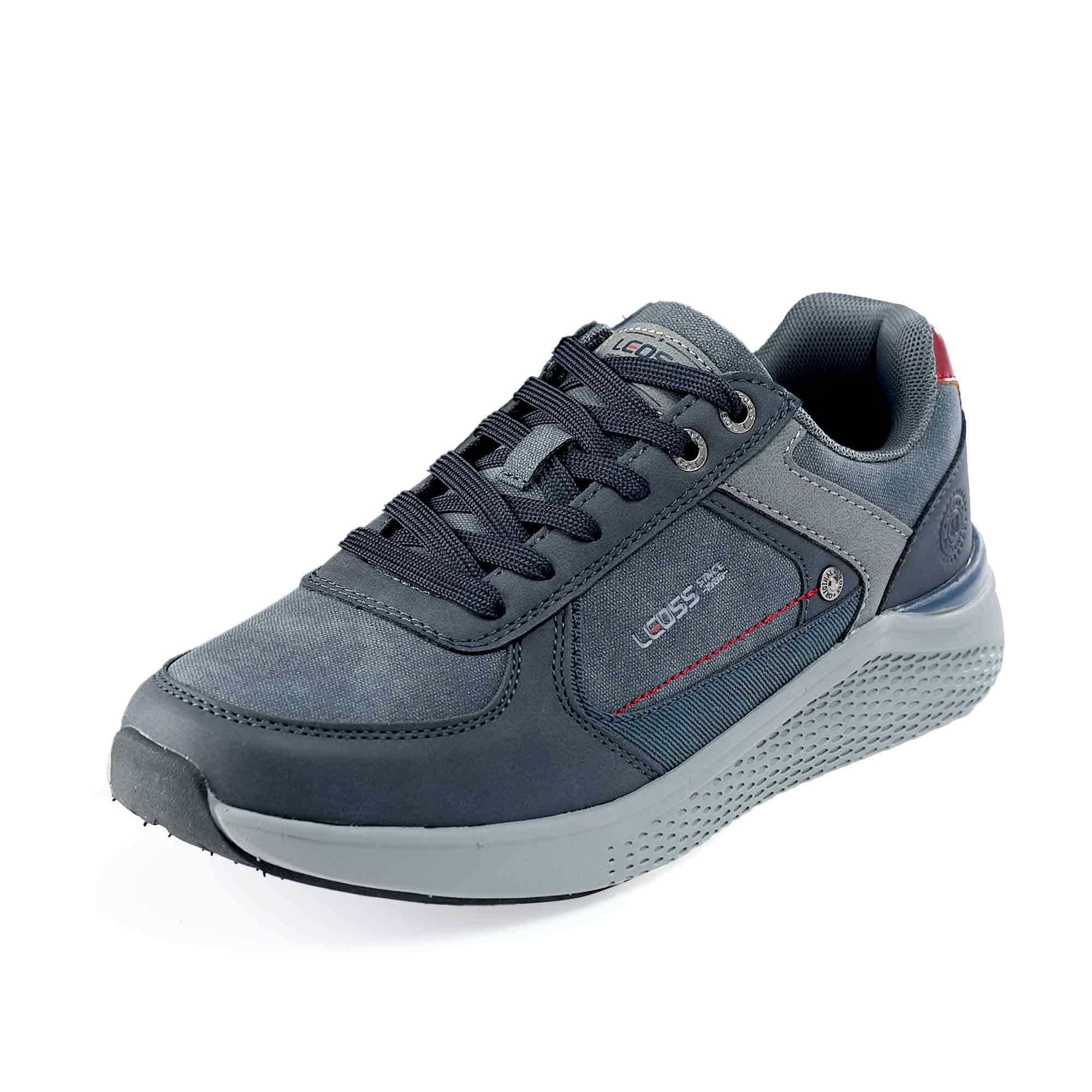 LEOSS ORIGINAL Scarpe da Ginnastica Uomo Sneaker con Lacci Scarpe da Città Scarpe da Escursionismo Casual Scarpe da Walking in Pelle Sportive