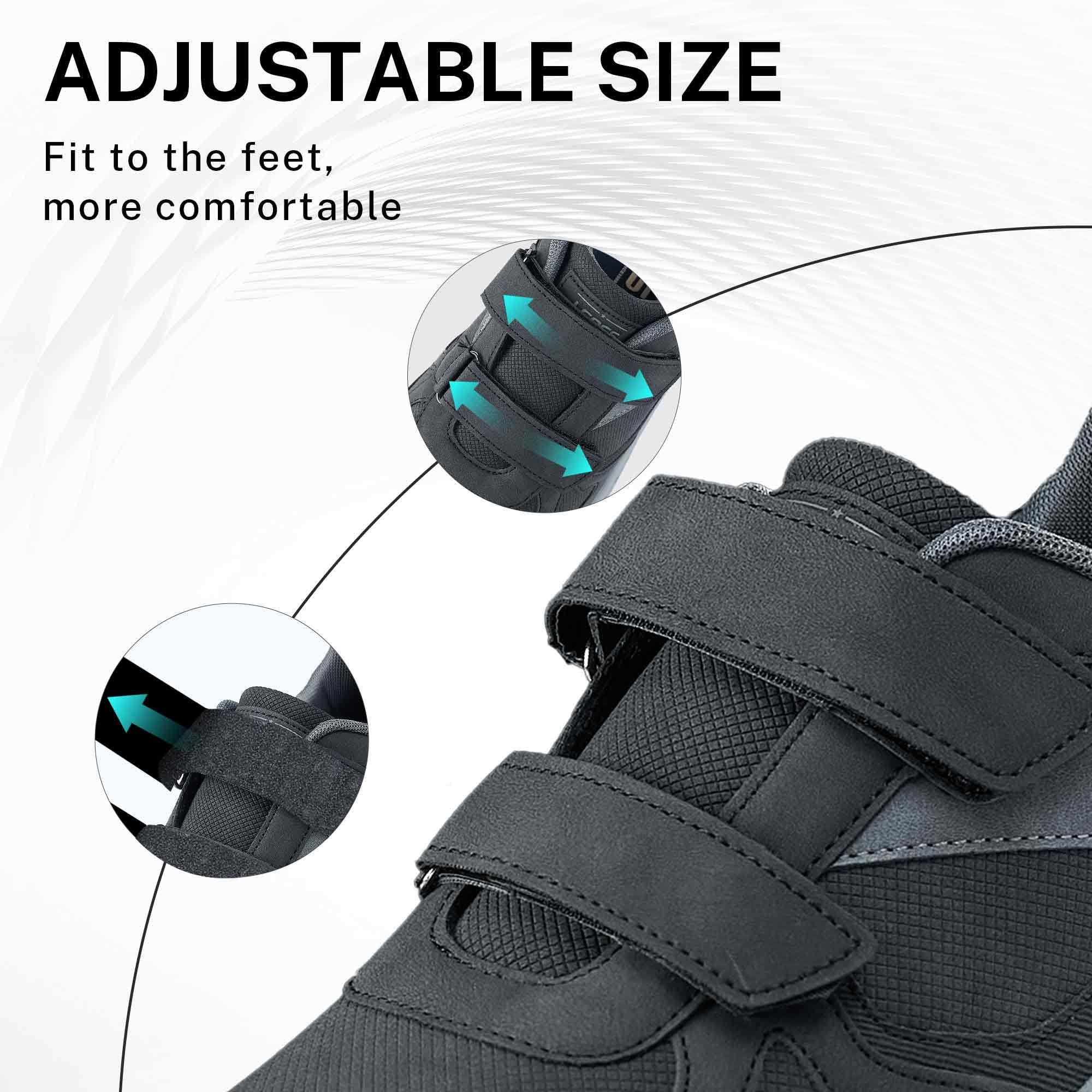 LEOSS ORIGINAL Sneaker Uomo con Chiusura a Strappo Scarpe da Corsa Ammortizzate Scarpe Sportive Leggere Scarpe da Ginnastica Traspiranti Scarpe da Running Stradali Scarpe Outdoor Ortopediche