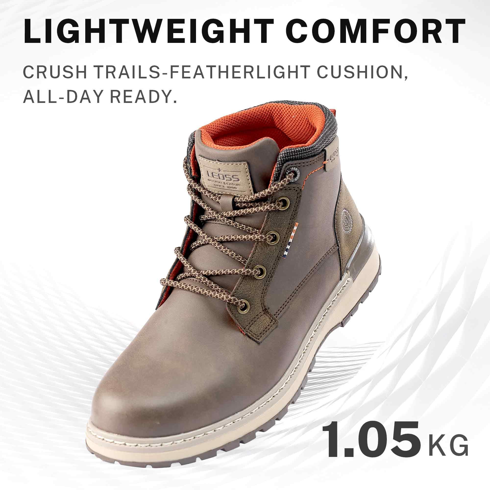 LEOSS ORIGINAL Uomo Stivaletti Outdoor Trekking Stringate Basse Outdoor Scarpe