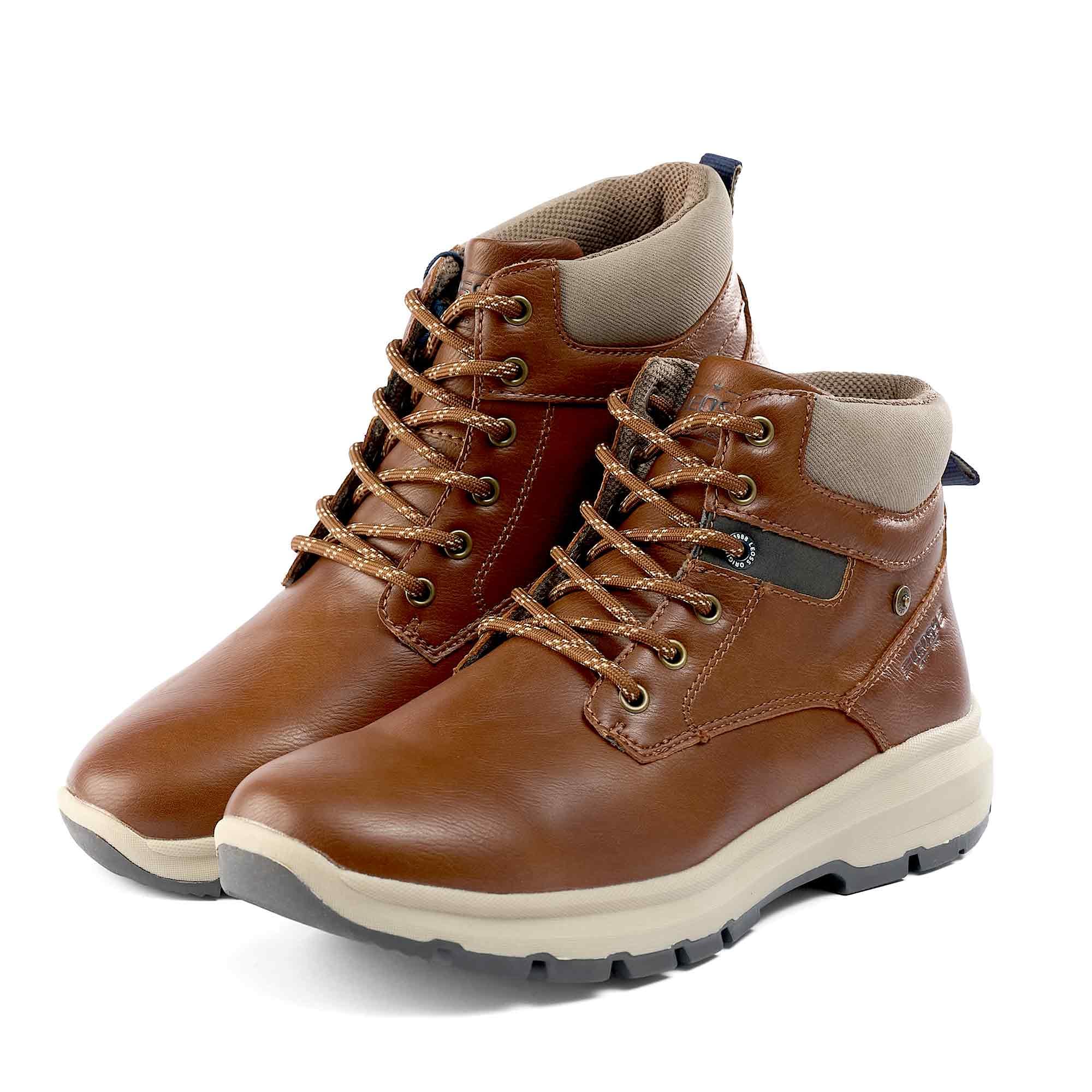 LEOSS ORIGINAL Uomo Stivaletti Stringate Basse Outdoor Scarpe Casual Biker Scarpe