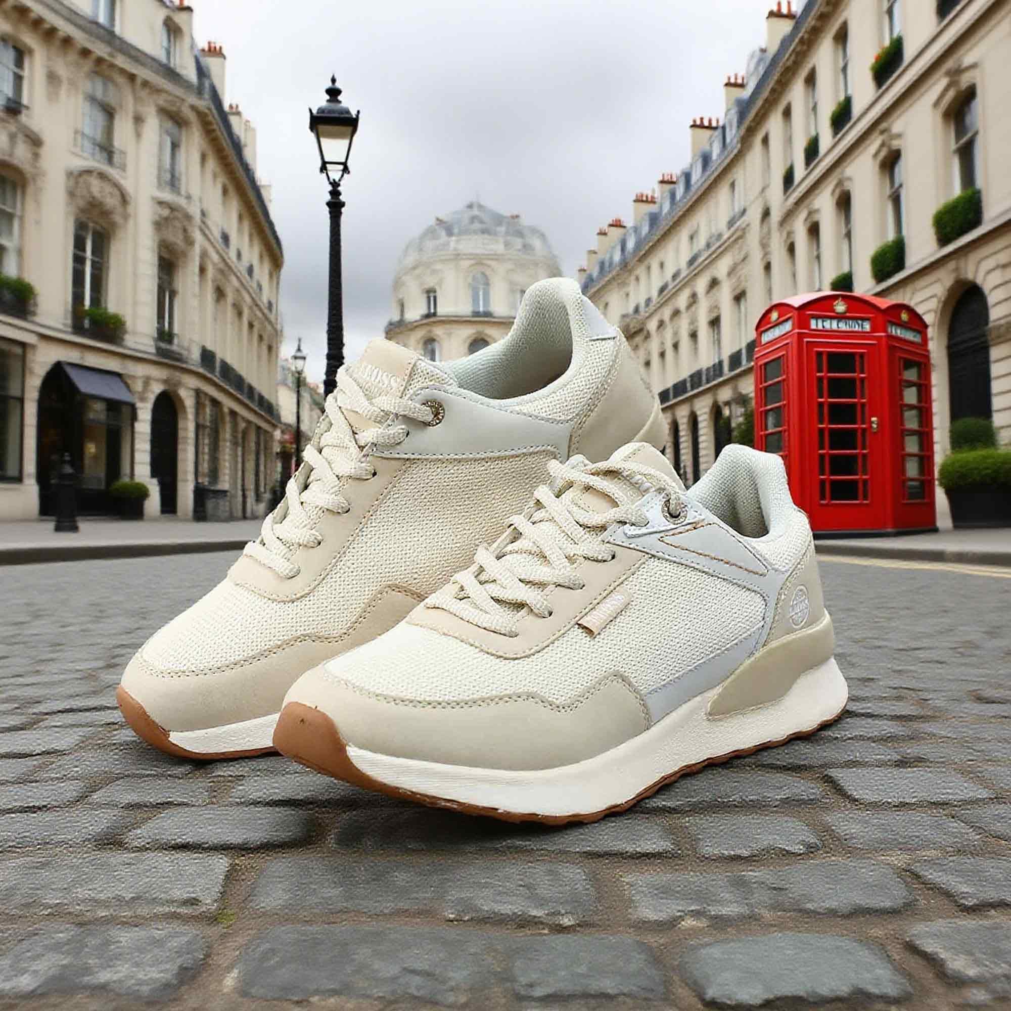 LEOSS ORIGINAL Wanderschuhe Herren Sneaker Turnschuhe Schnürschuhe Straßenschuhe Freizeitschuhe Walkingschuhe Leder Sportschuhe Rutschfest