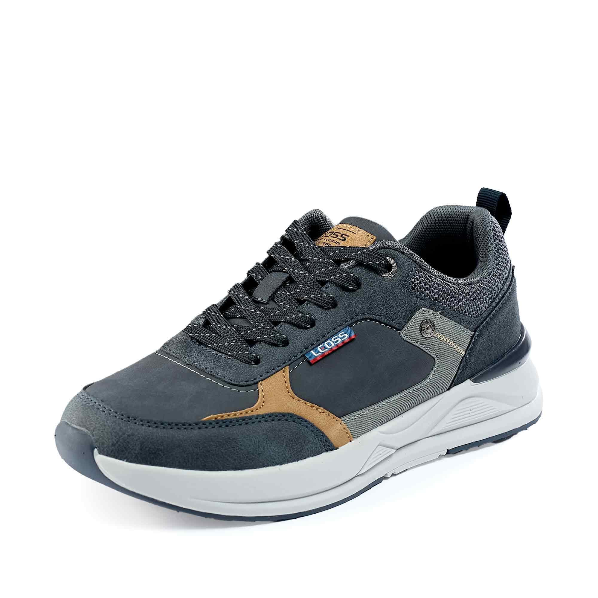 LEOSS ORIGINAL Zapatillas de deporte para hombre, zapatillas con cordones, zapatos de ciudad, zapatos de senderismo informales, zapatos de caminar de cuero deportivos