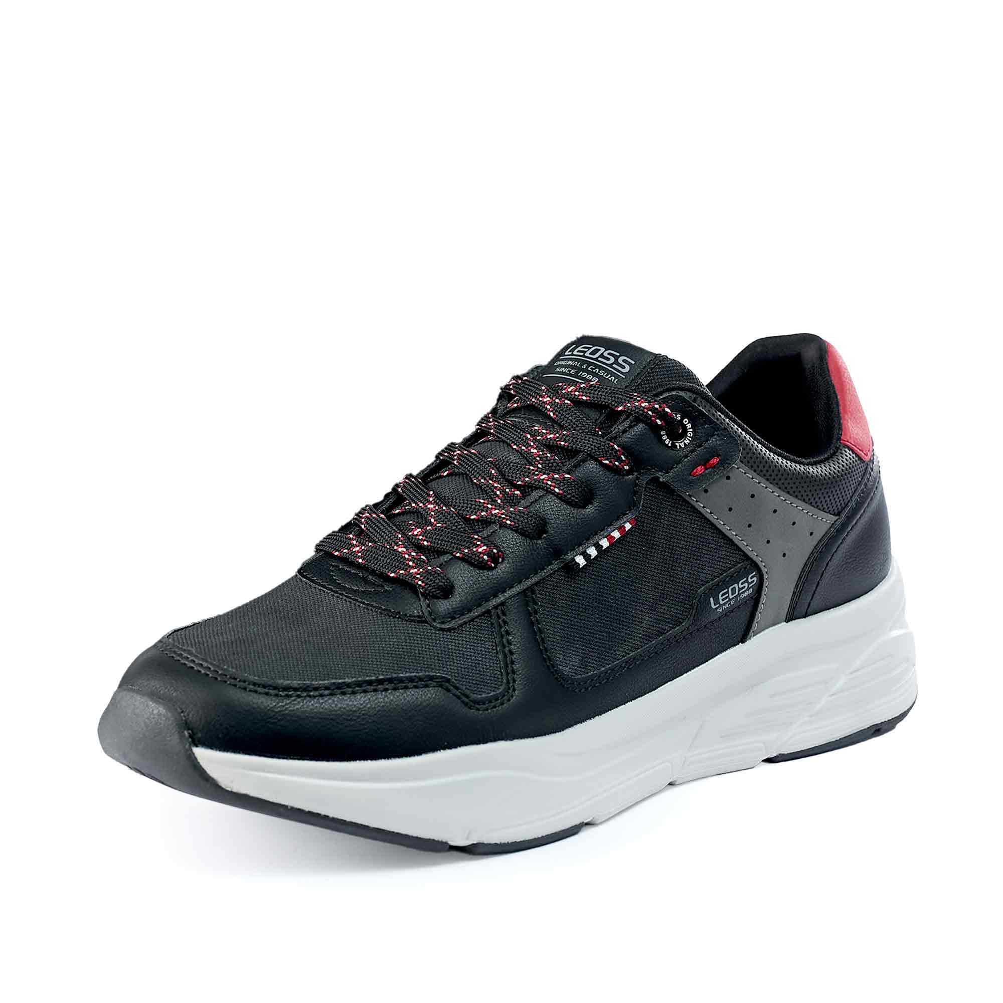 LEOSS ORIGINAL Zapatillas de deporte para hombre, zapatillas con cordones, zapatos de ciudad, zapatos de senderismo informales, zapatos de caminar de cuero deportivos