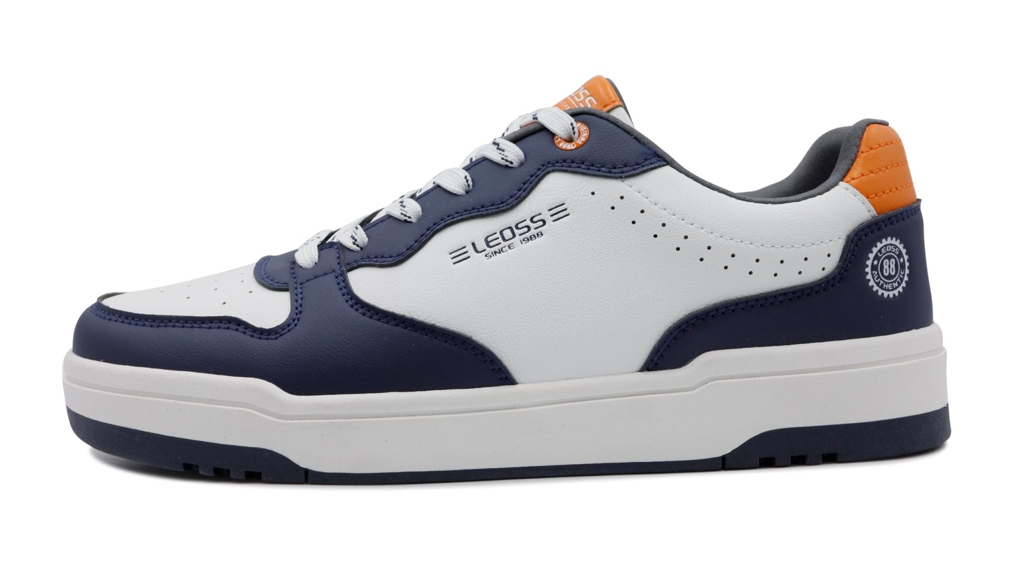 LEOSS ORIGINAL Zapatillas de piel para hombre, estilo informal, bajas, para correr, fitness, deportivas, zapatillas