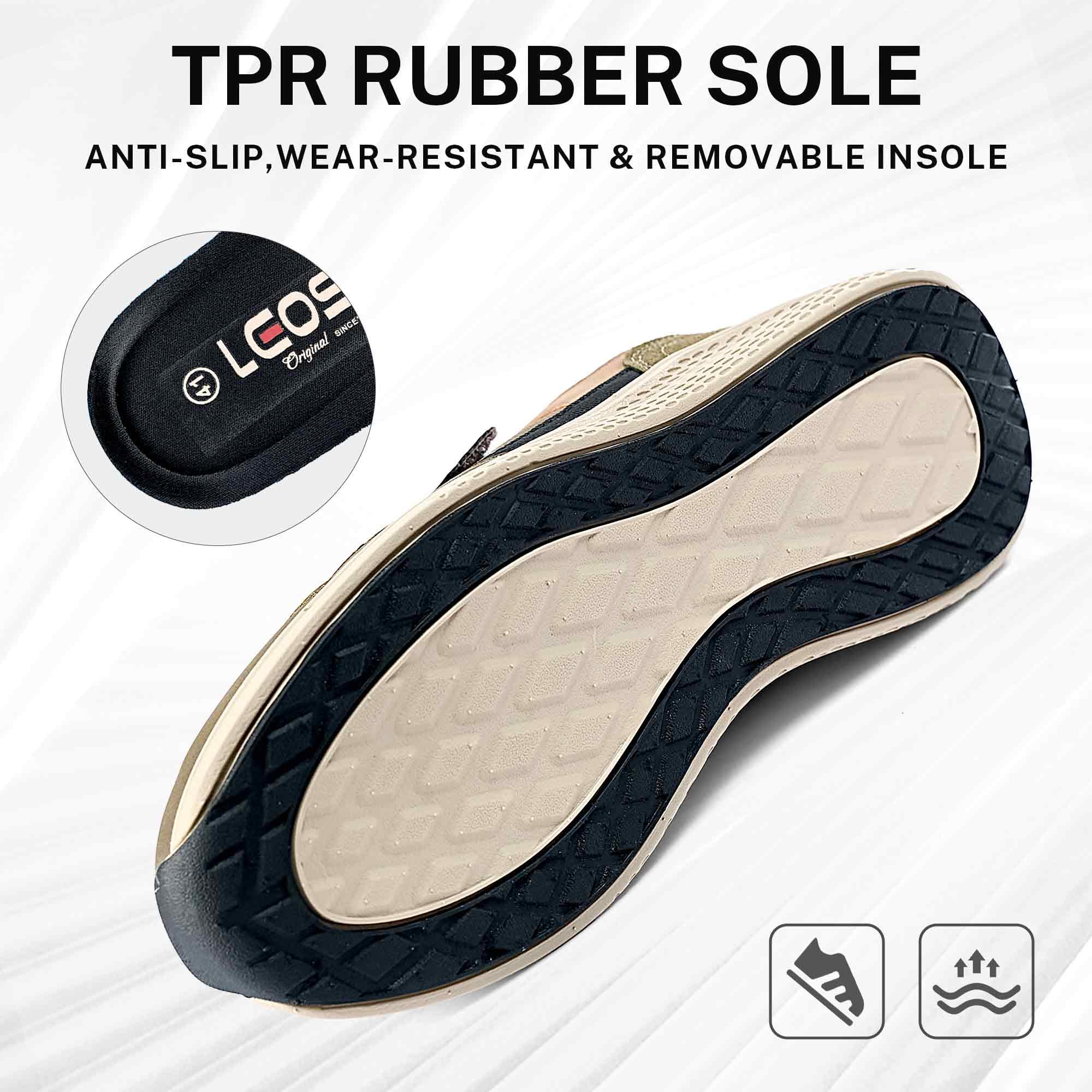 LEOSS ORIGINAL Zapatillas deportivas para hombre con cierre de , amortiguación, ligeras, transpirables, zapatillas de correr de calle, zapatos ortopédicos para exteriores