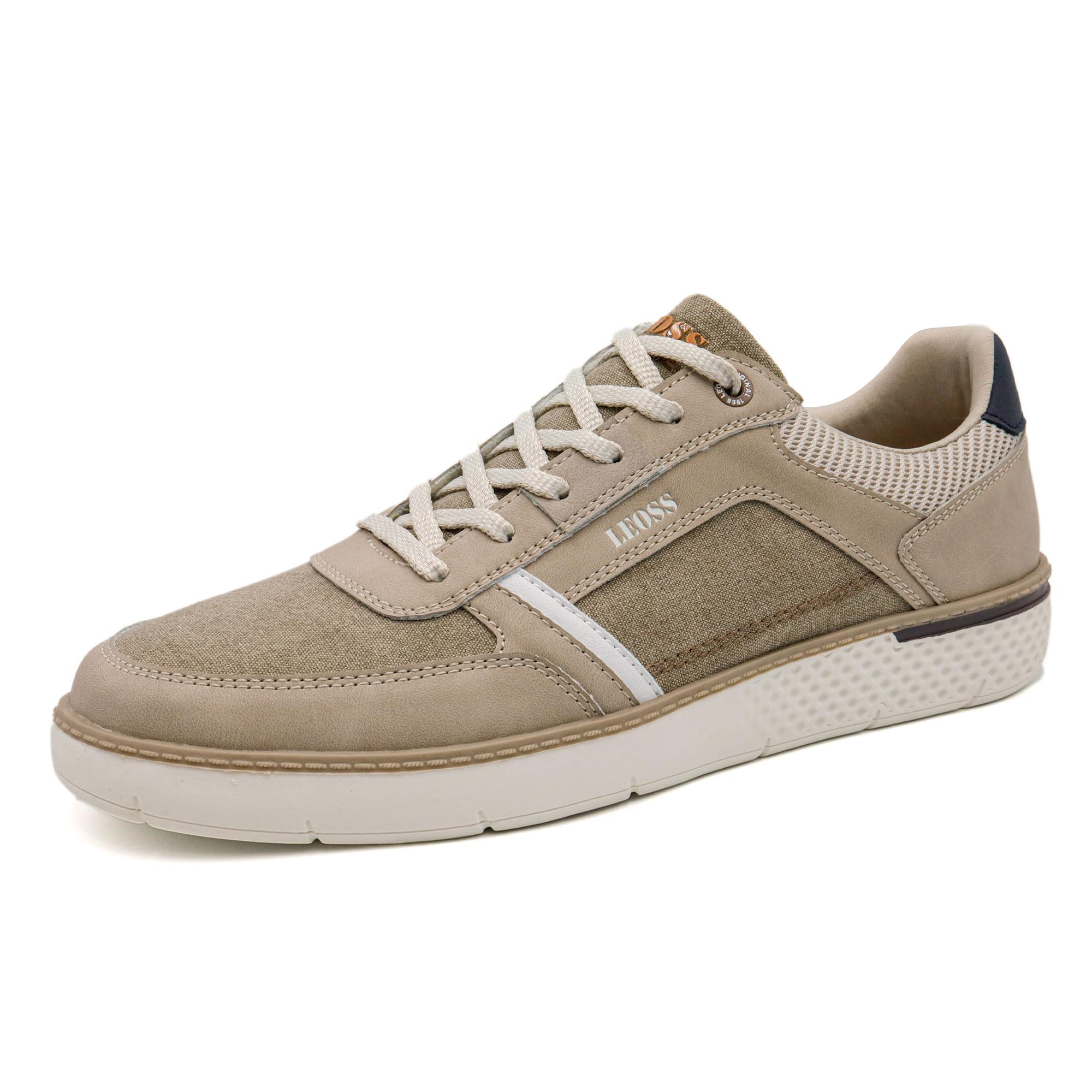 LEOSS ORIGINAL Zapatillas Hombre Zapatillas Deportivas Casual Hombres con Cordones Transpirable e Casual