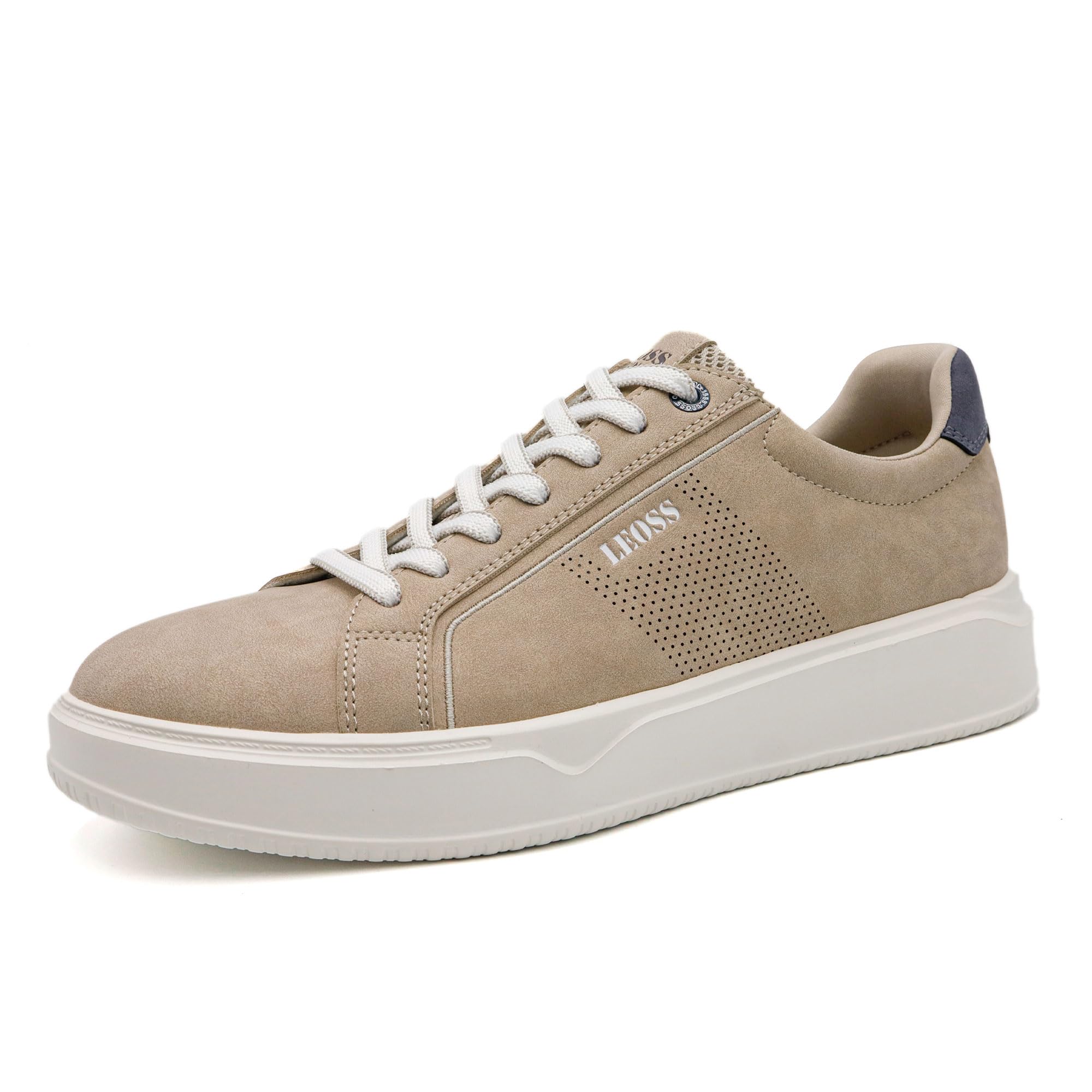 LEOSS ORIGINAL - Zapatillas para hombre con cordones transpirables e informales