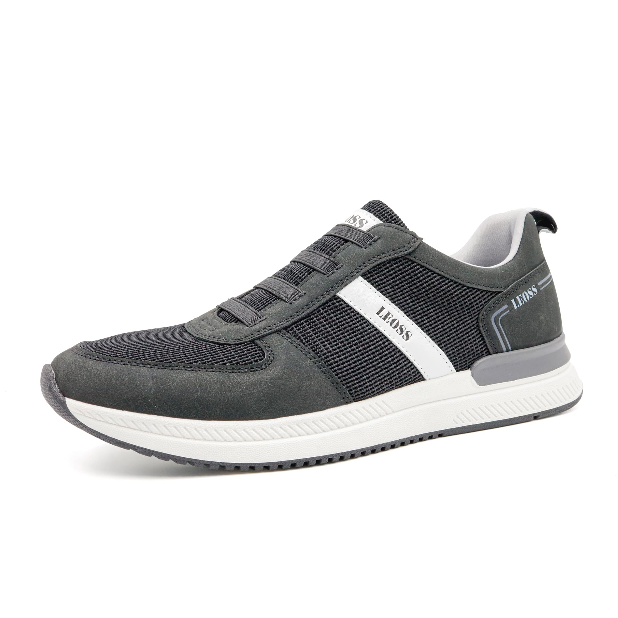 LEOSS ORIGINAL Zapatillas Slip on Zapatillas Hombre Zapato con Cordones Elástico Hombre Zapatillas Transpirable Ligeras Cómodas