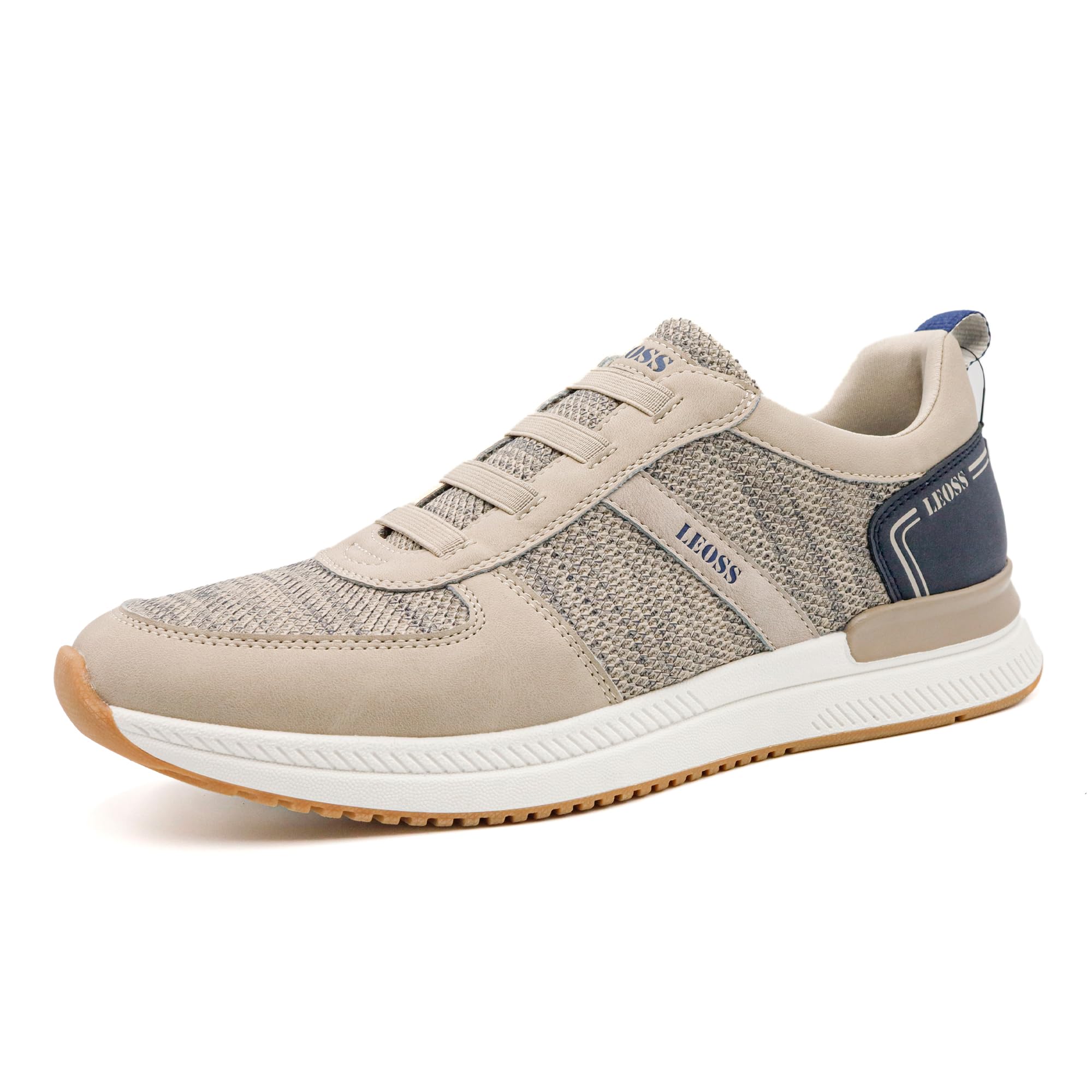 LEOSS ORIGINAL Zapatillas Slip on Zapatillas Hombre Zapato con Cordones Elástico Hombre Zapatillas Transpirable Ligeras Cómodas